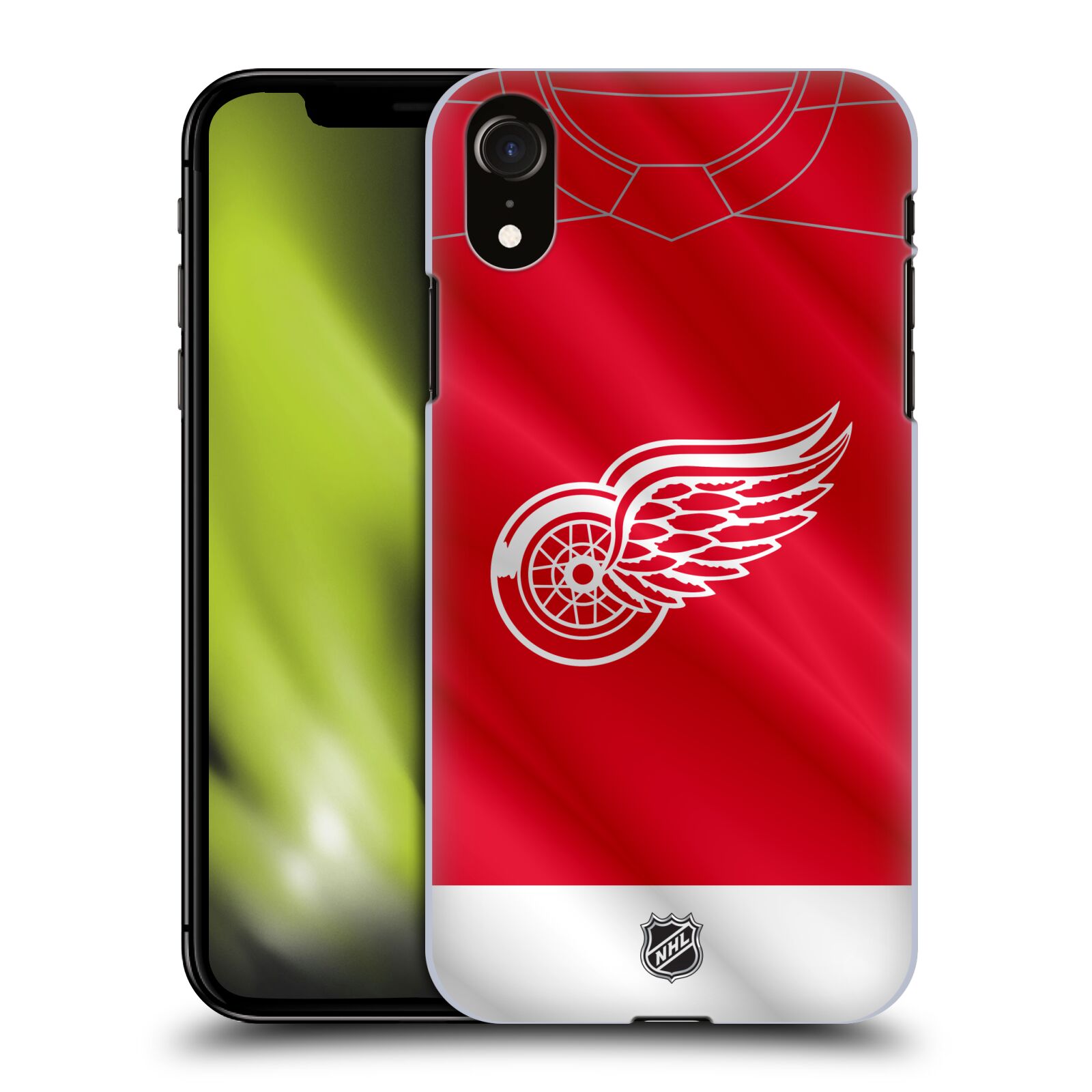 Pouzdro na mobil Apple Iphone XR - HEAD CASE - Hokej NHL - Detroit Red Wings - Dres