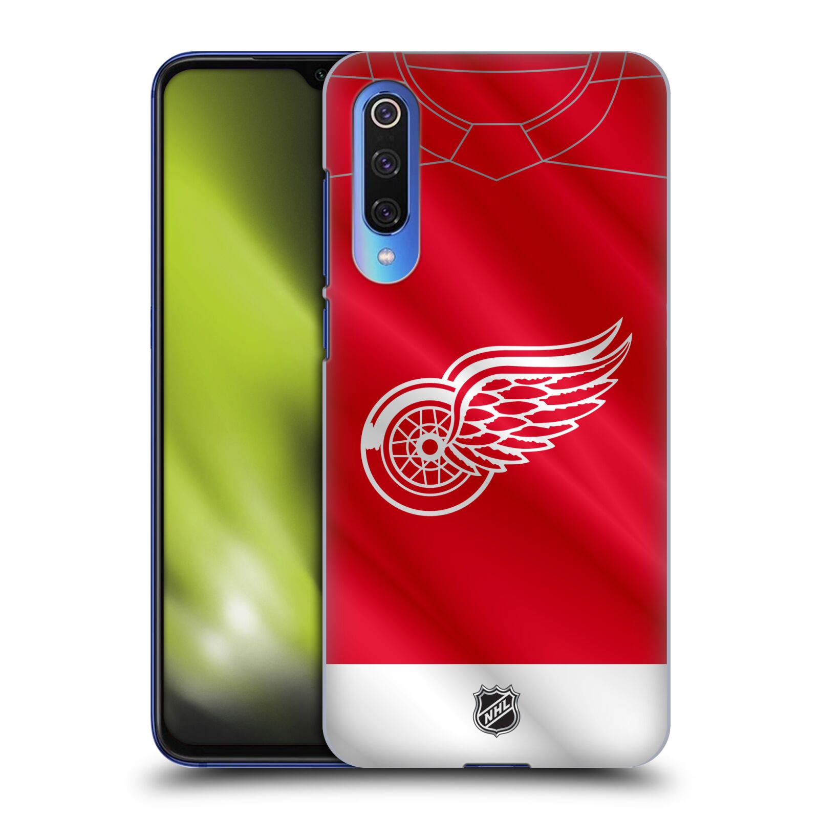 Pouzdro na mobil Xiaomi  Mi 9 SE - HEAD CASE - Hokej NHL - Detroit Red Wings - Dres