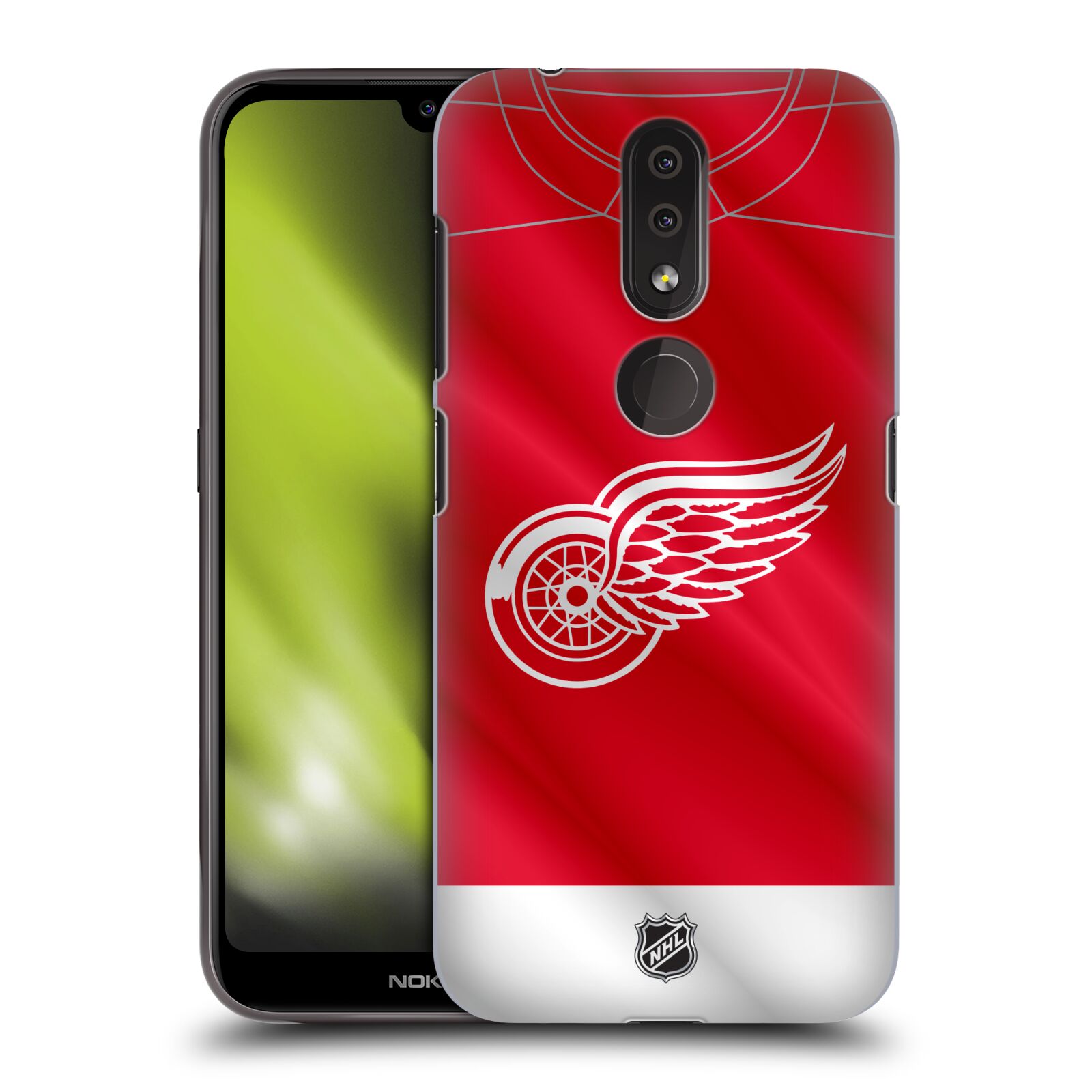 Pouzdro na mobil Nokia 4.2 - HEAD CASE - Hokej NHL - Detroit Red Wings - Dres