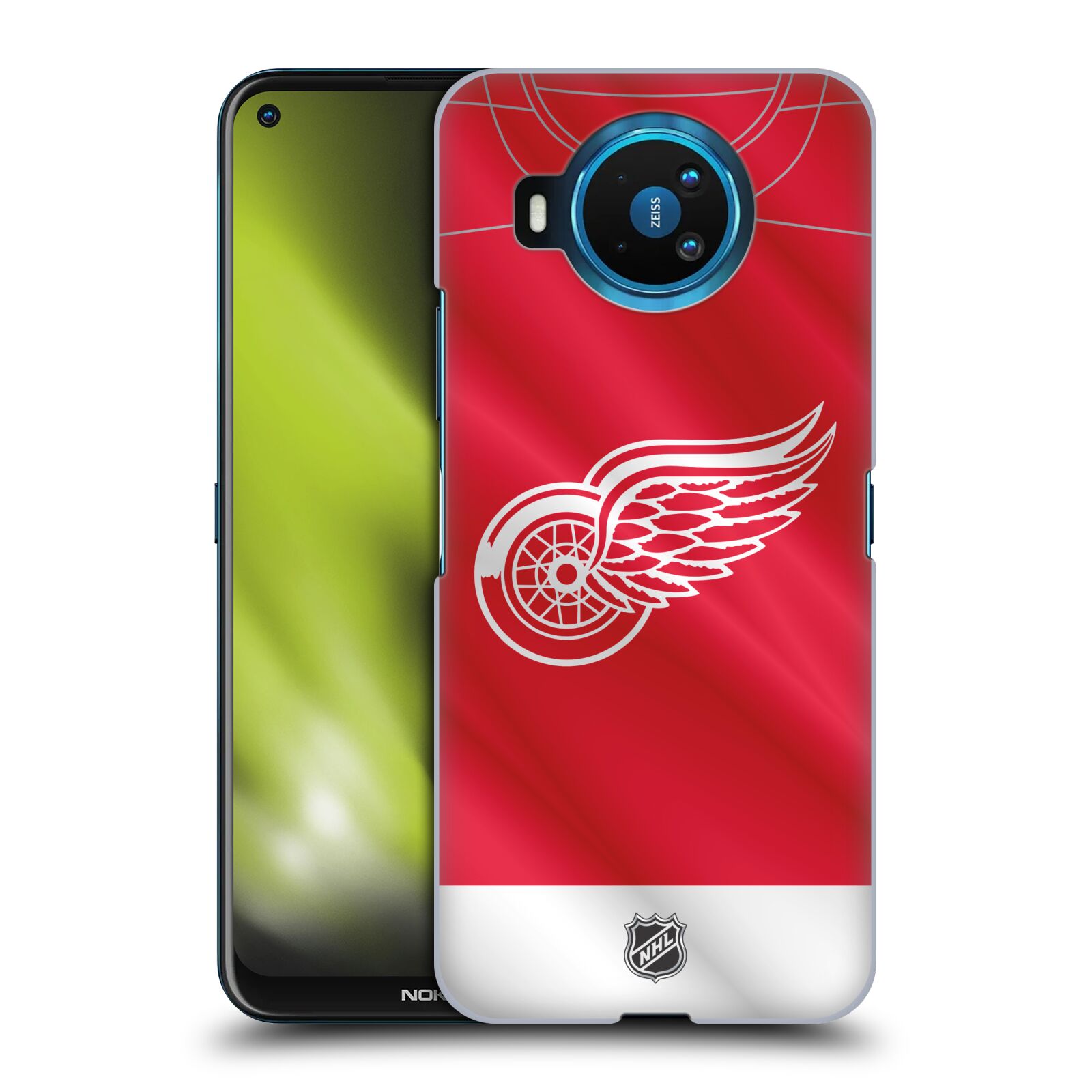Pouzdro na mobil NOKIA 8.3 - HEAD CASE - Hokej NHL - Detroit Red Wings - Dres