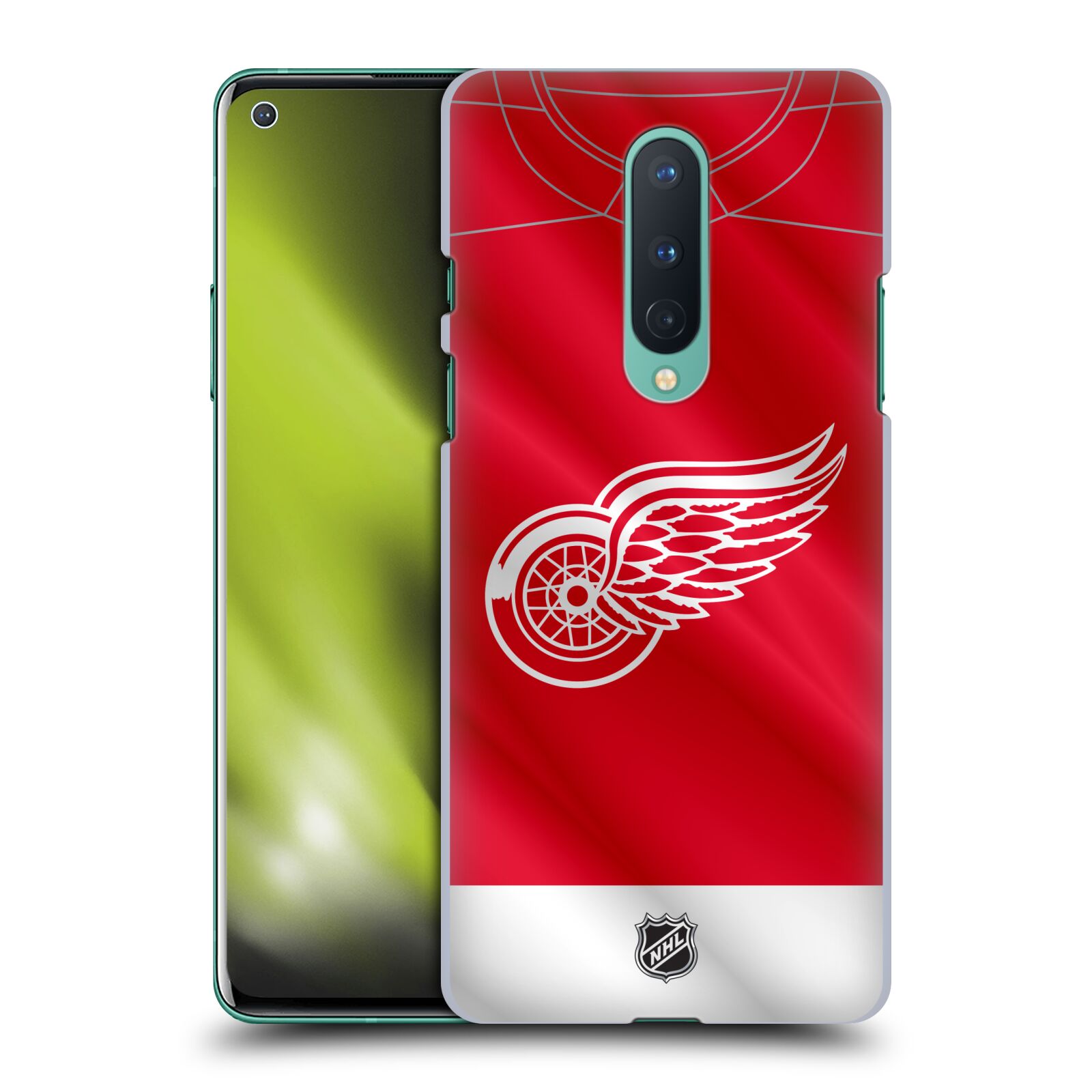 Pouzdro na mobil OnePlus 8 5G - HEAD CASE - Hokej NHL - Detroit Red Wings - Dres