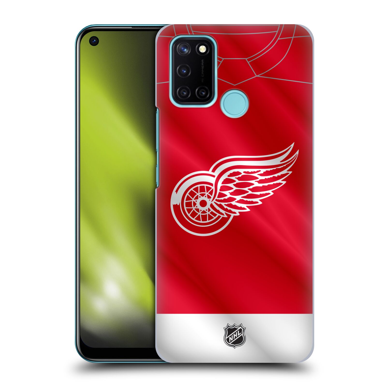 Pouzdro na mobil Realme 7i / Realme C17 - HEAD CASE - Hokej NHL - Detroit Red Wings - Dres