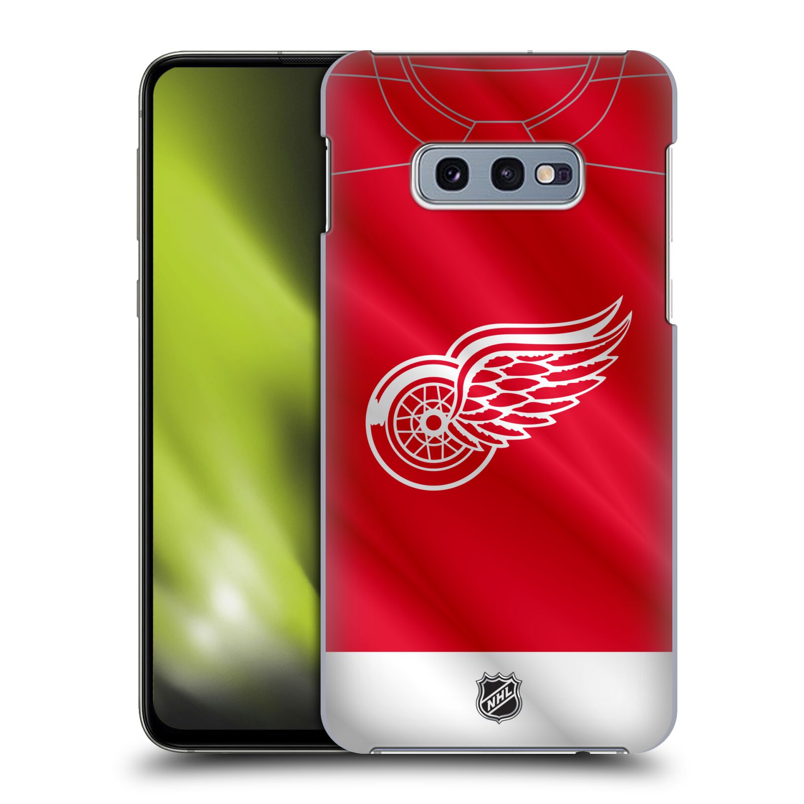 Pouzdro na mobil Samsung Galaxy S10e - HEAD CASE - Hokej NHL - Detroit Red Wings - Dres