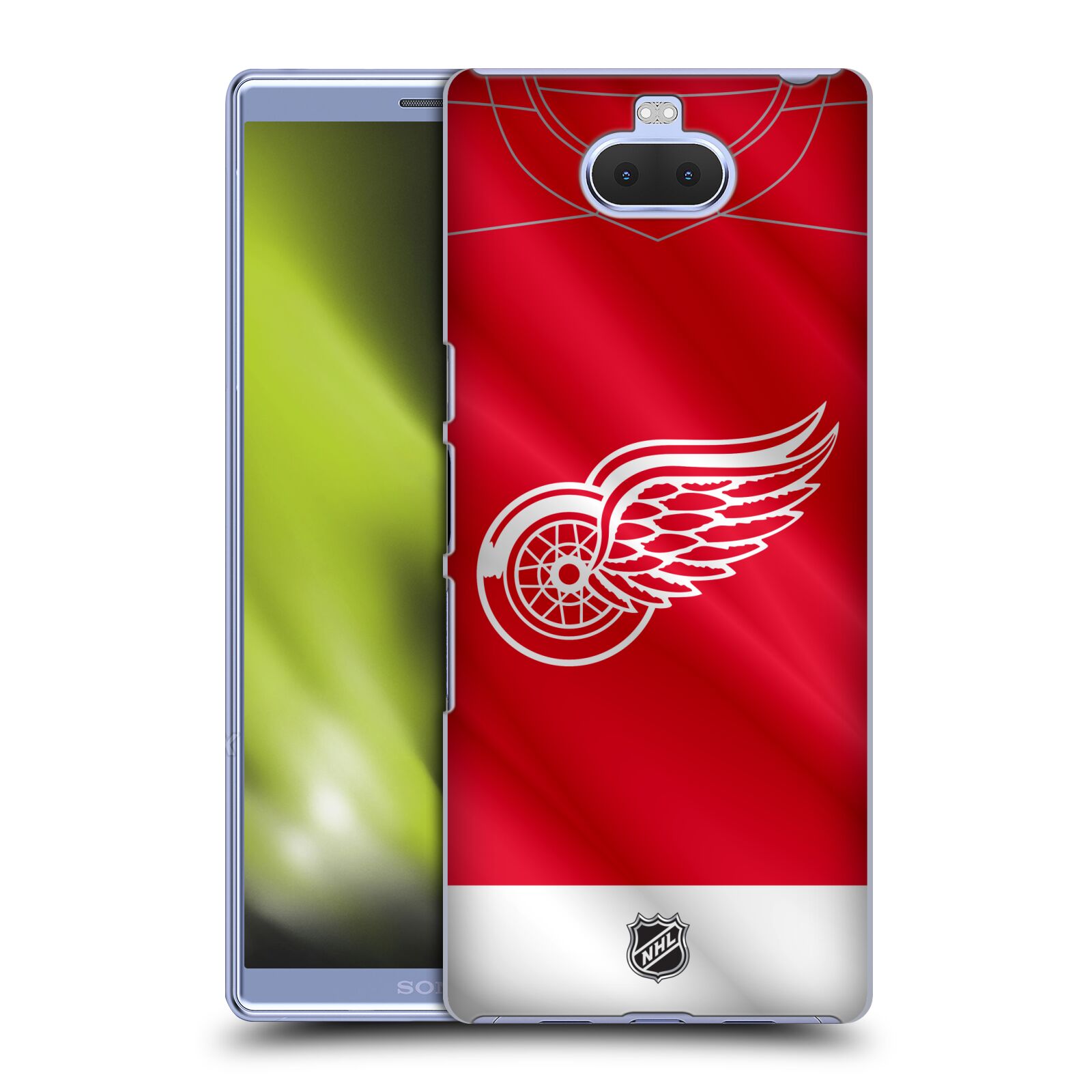 Pouzdro na mobil Sony Xperia 10 - HEAD CASE - Hokej NHL - Detroit Red Wings - Dres