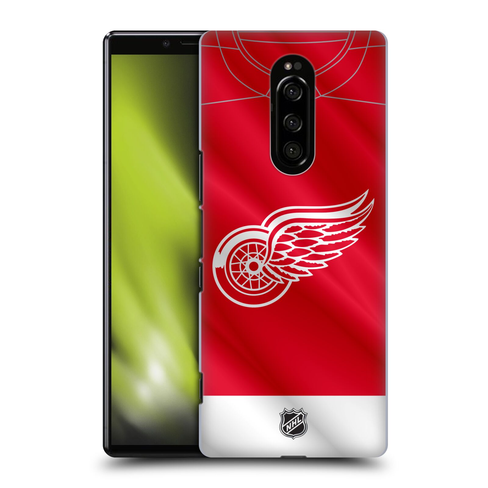 Pouzdro na mobil Sony Xperia 1 - HEAD CASE - Hokej NHL - Detroit Red Wings - Dres
