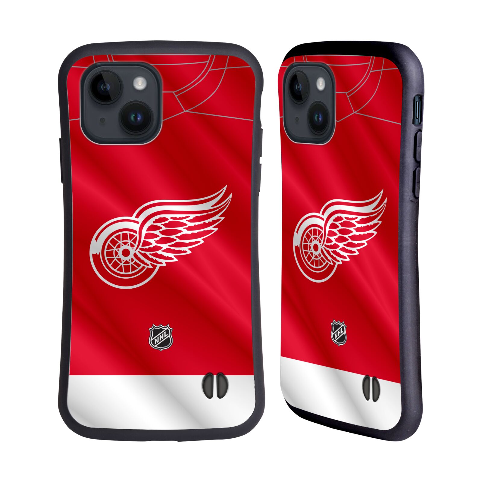 Obal na mobil Apple iPhone 15 - HEAD CASE - NHL - Detroit Red Wings znak na dresu