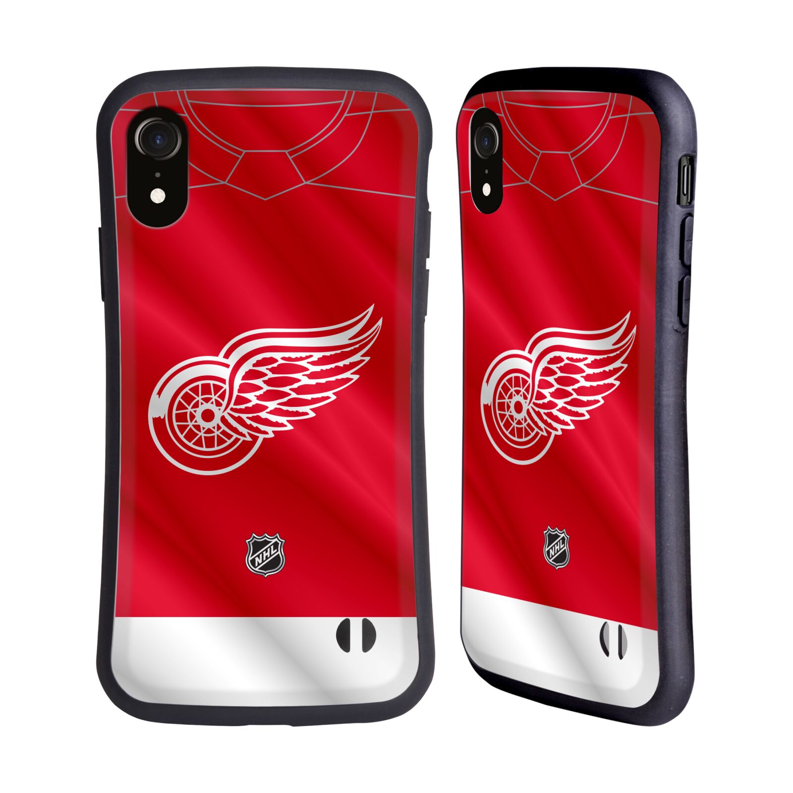 Obal na mobil Apple iPhone XR - HEAD CASE - NHL - Detroit Red Wings znak na dresu