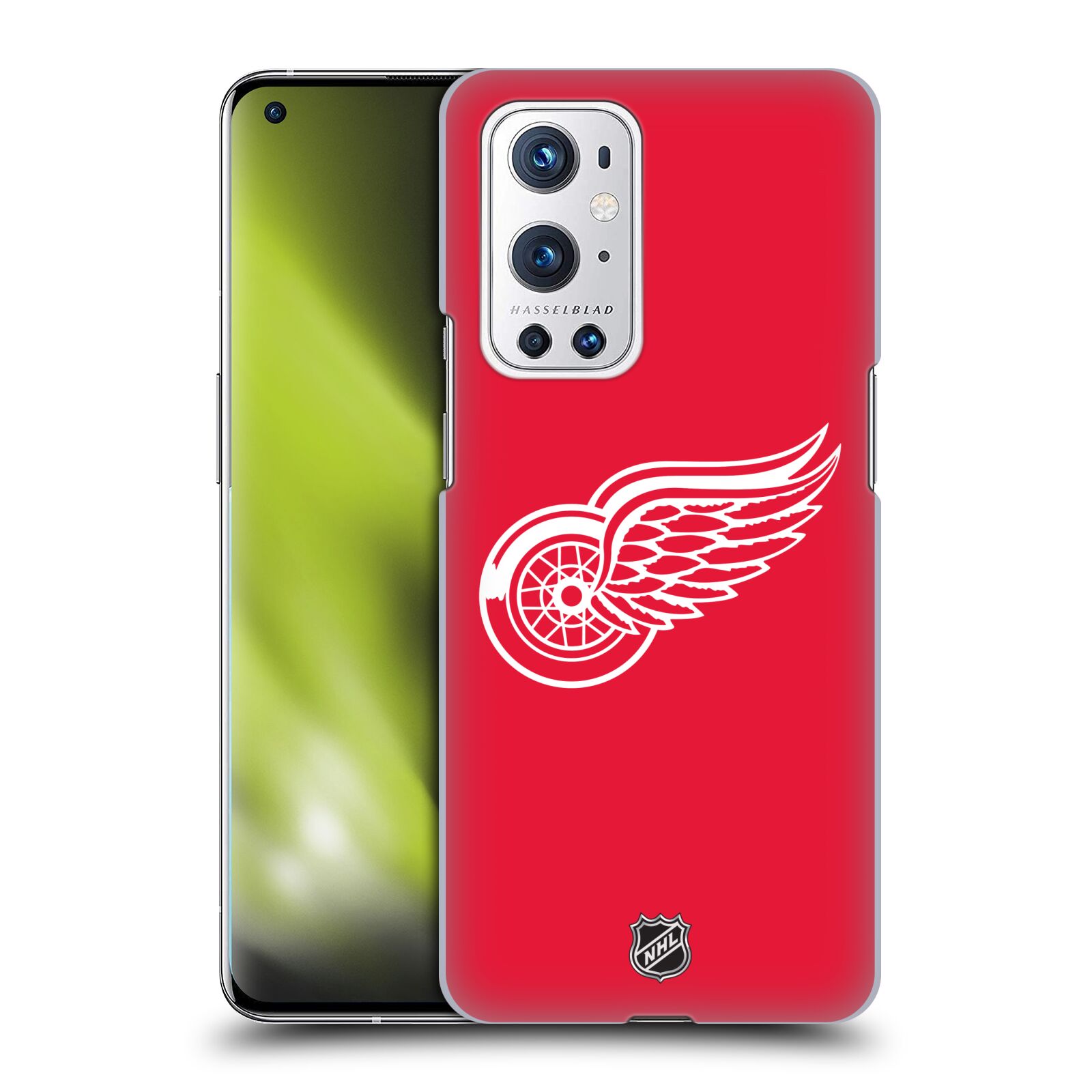 Pouzdro na mobil OnePlus 9 PRO - HEAD CASE - Hokej NHL - Detroit Red Wings - Znak