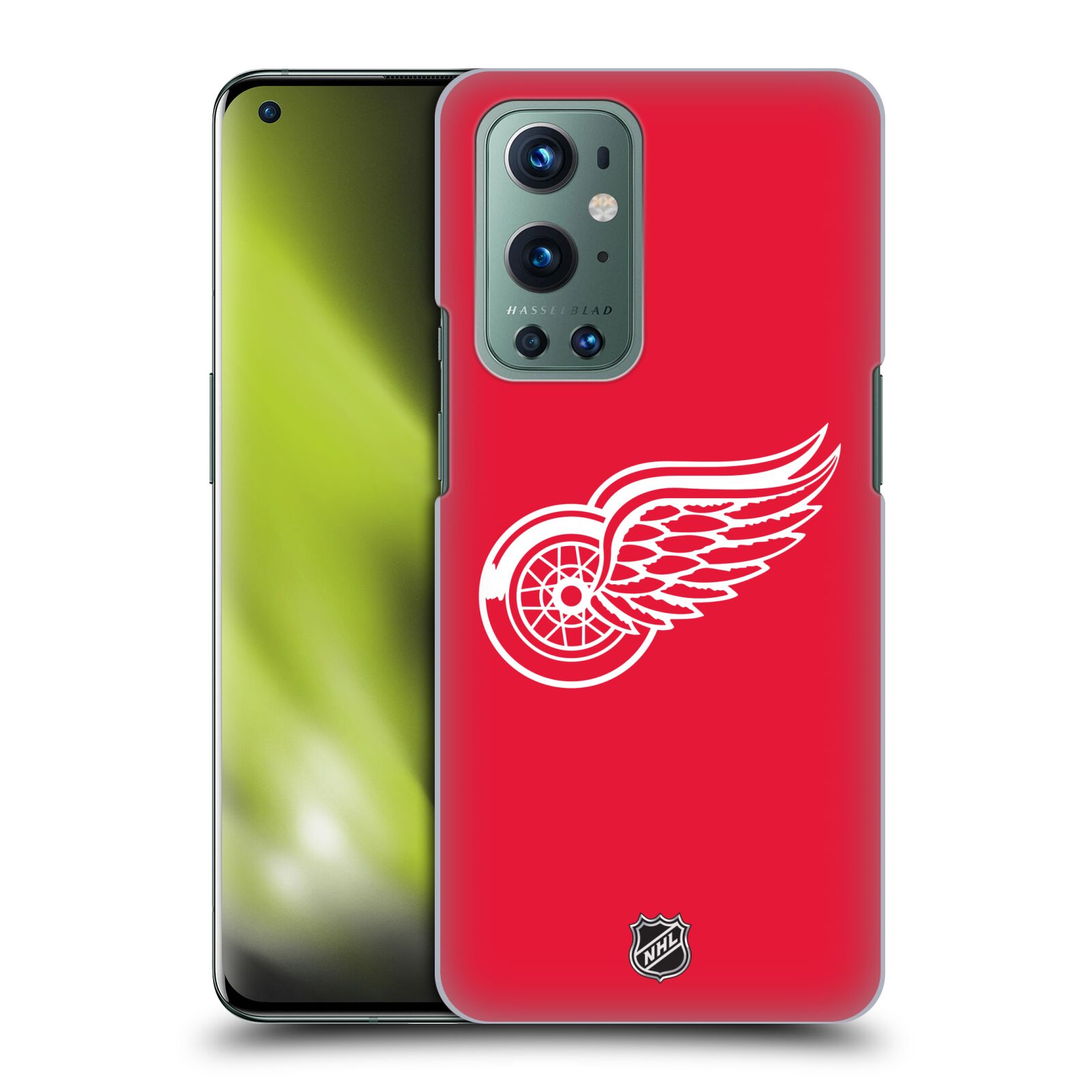 Pouzdro na mobil OnePlus 9 - HEAD CASE - Hokej NHL - Detroit Red Wings - Znak