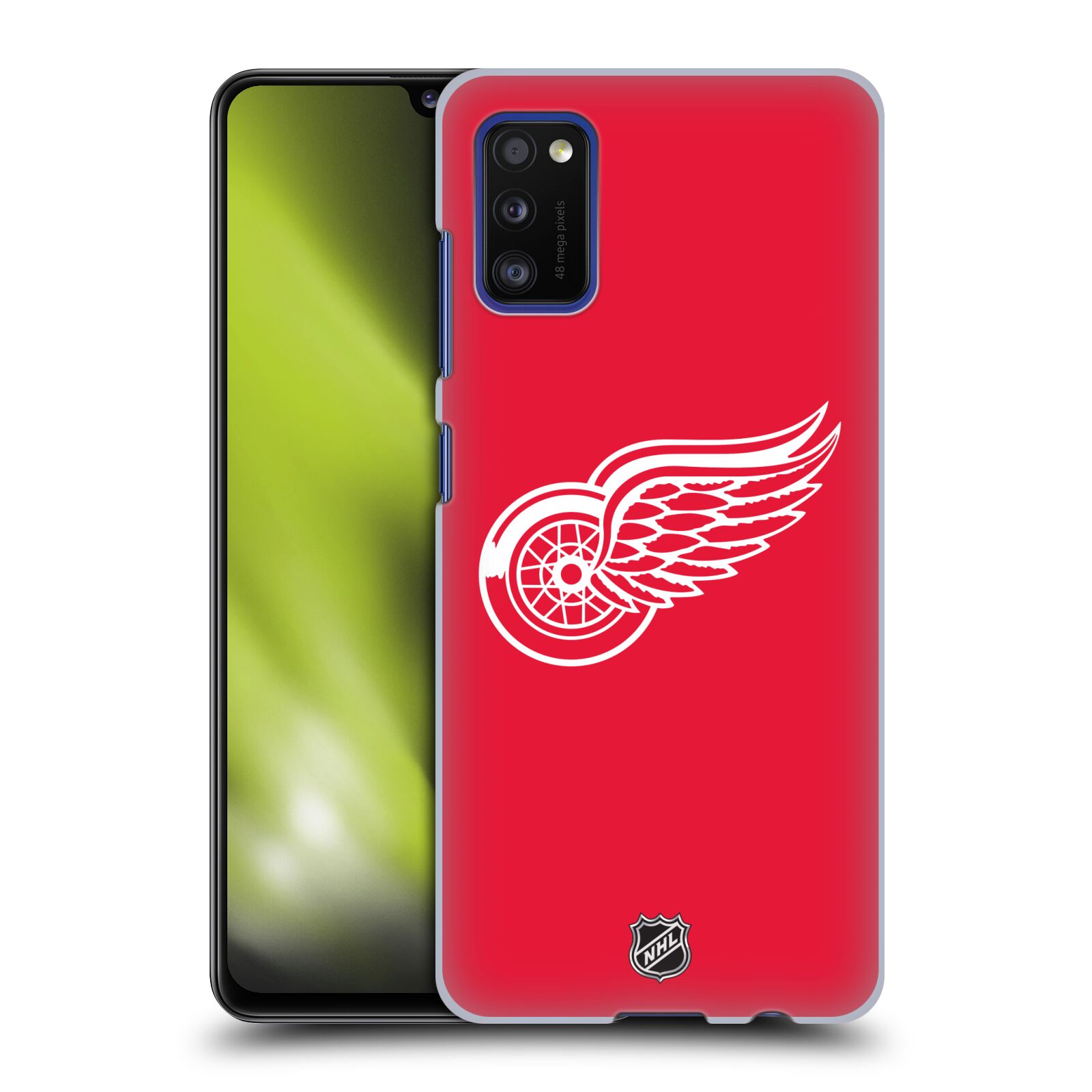Pouzdro na mobil Samsung Galaxy A41 - HEAD CASE - Hokej NHL - Detroit Red Wings - Znak