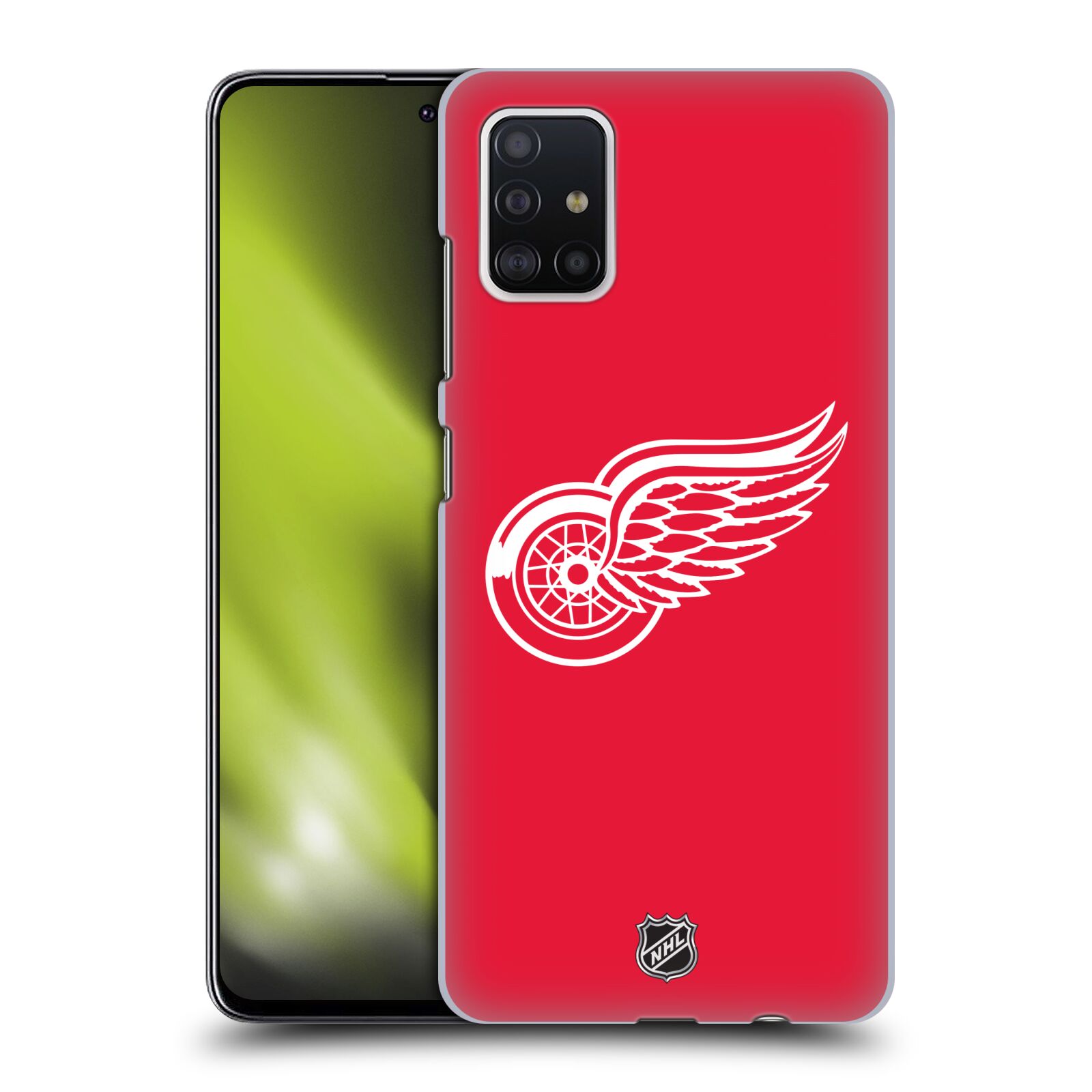 Pouzdro na mobil Samsung Galaxy A51 - HEAD CASE - Hokej NHL - Detroit Red Wings - Znak
