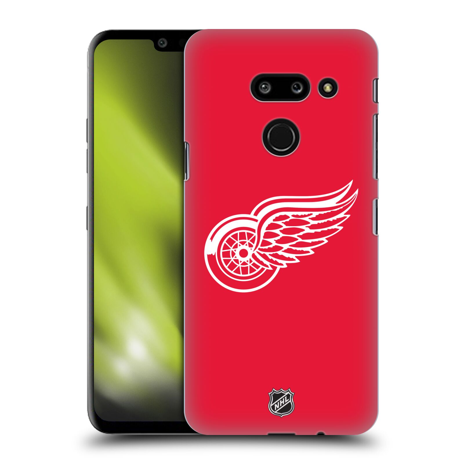 Pouzdro na mobil LG G8 ThinQ - HEAD CASE - Hokej NHL - Detroit Red Wings - Znak