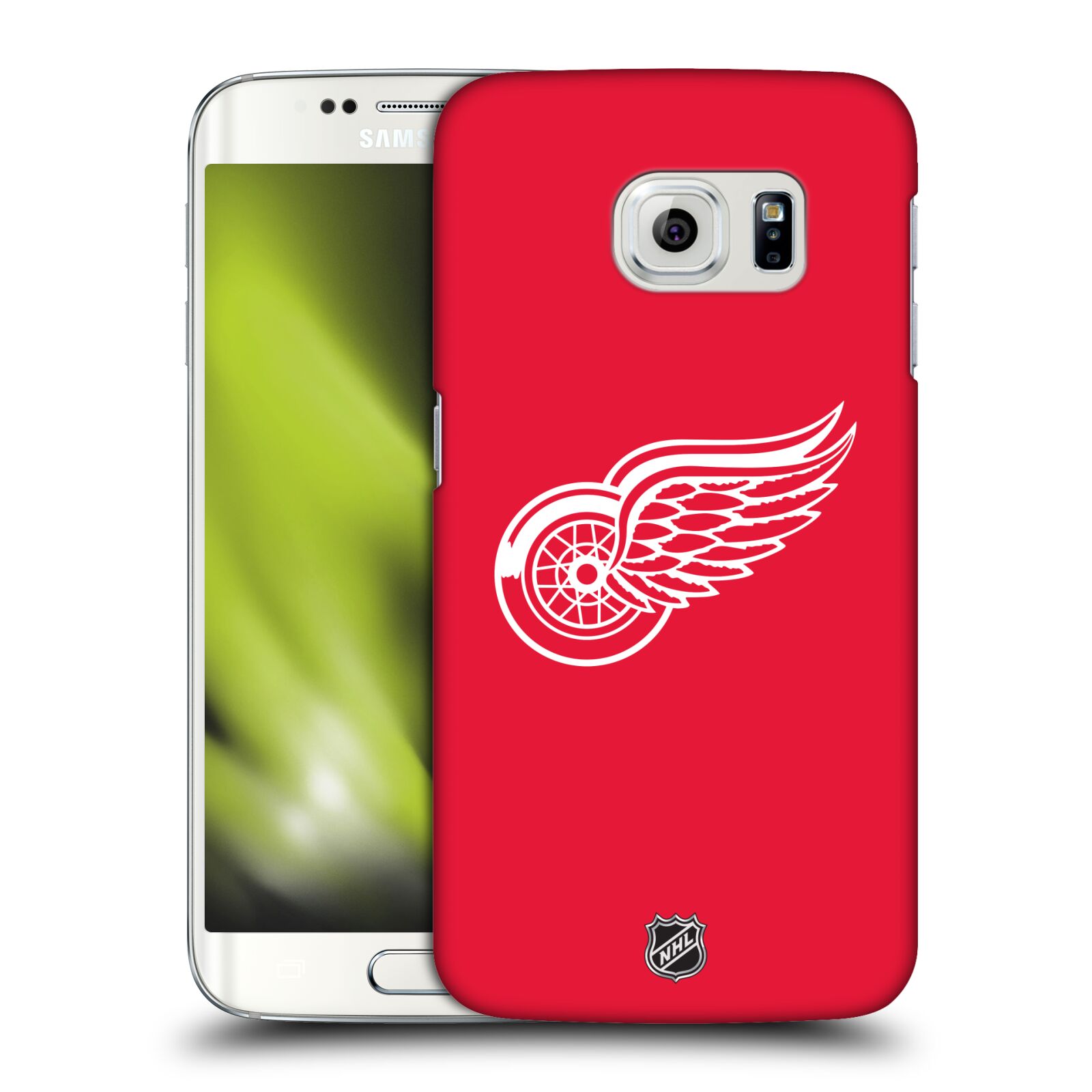 Pouzdro na mobil Samsung Galaxy S6 EDGE - HEAD CASE - Hokej NHL - Detroit Red Wings - Znak