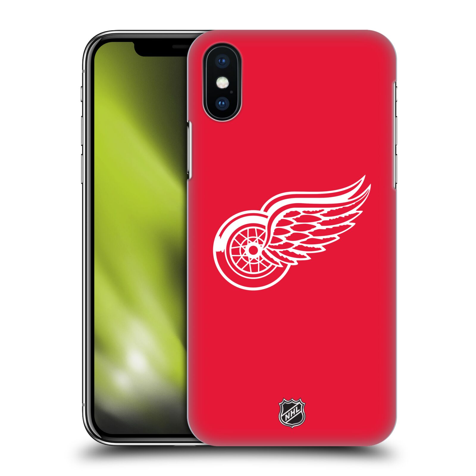 Pouzdro na mobil Apple Iphone X/XS - HEAD CASE - Hokej NHL - Detroit Red Wings - Znak