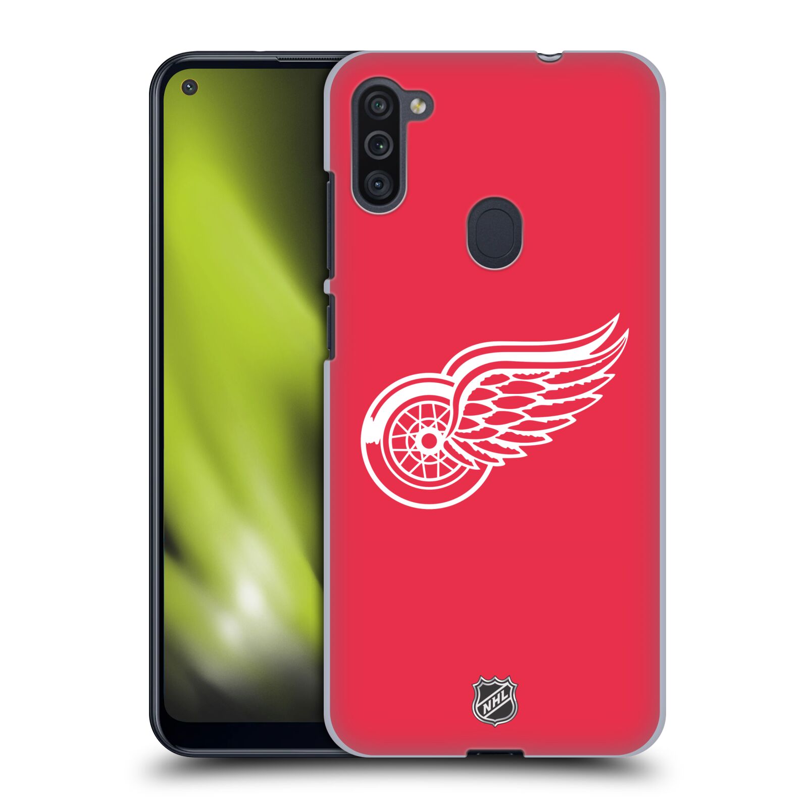 Pouzdro na mobil Samsung Galaxy M11 - HEAD CASE - Hokej NHL - Detroit Red Wings - Znak