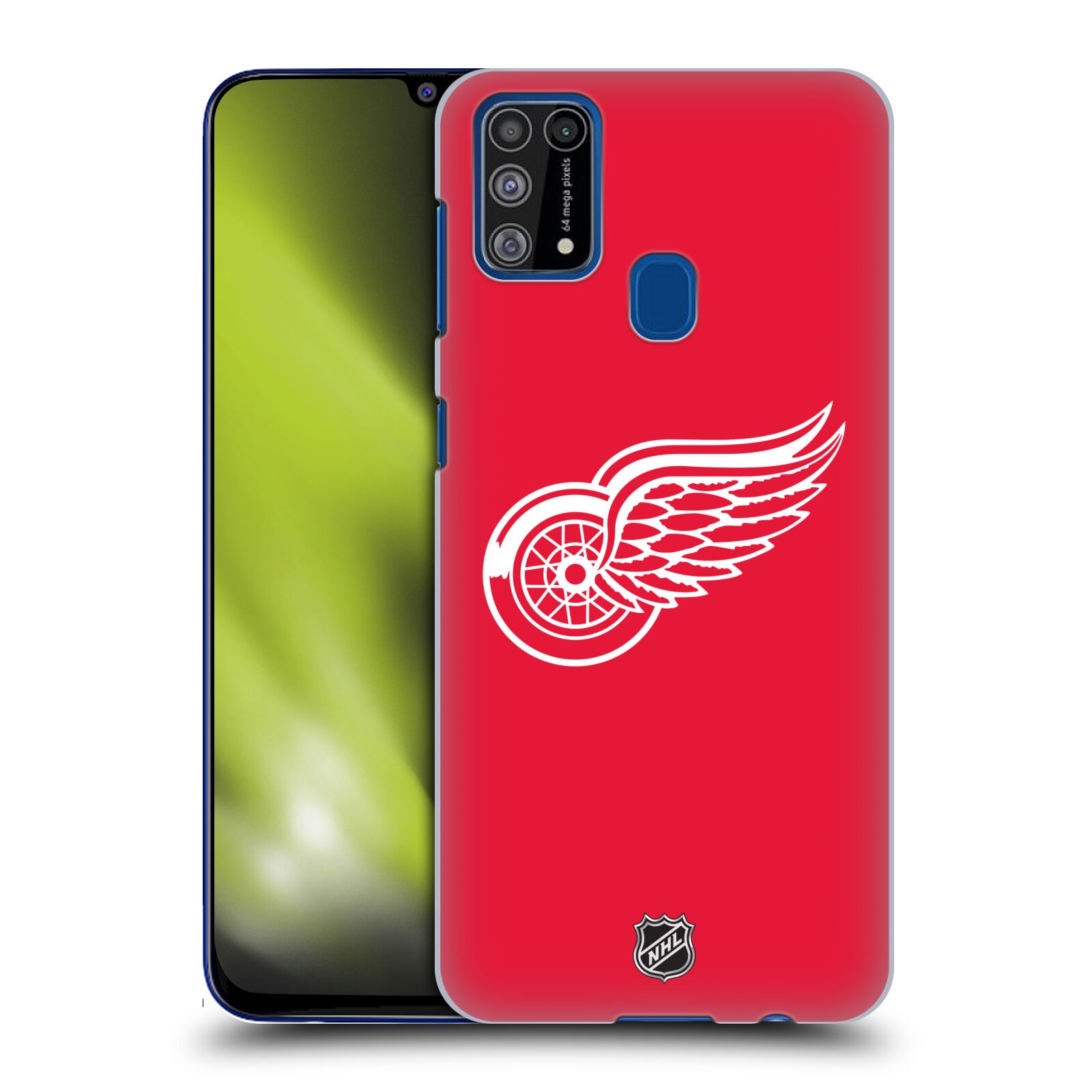 Pouzdro na mobil Samsung Galaxy M31 - HEAD CASE - Hokej NHL - Detroit Red Wings - Znak
