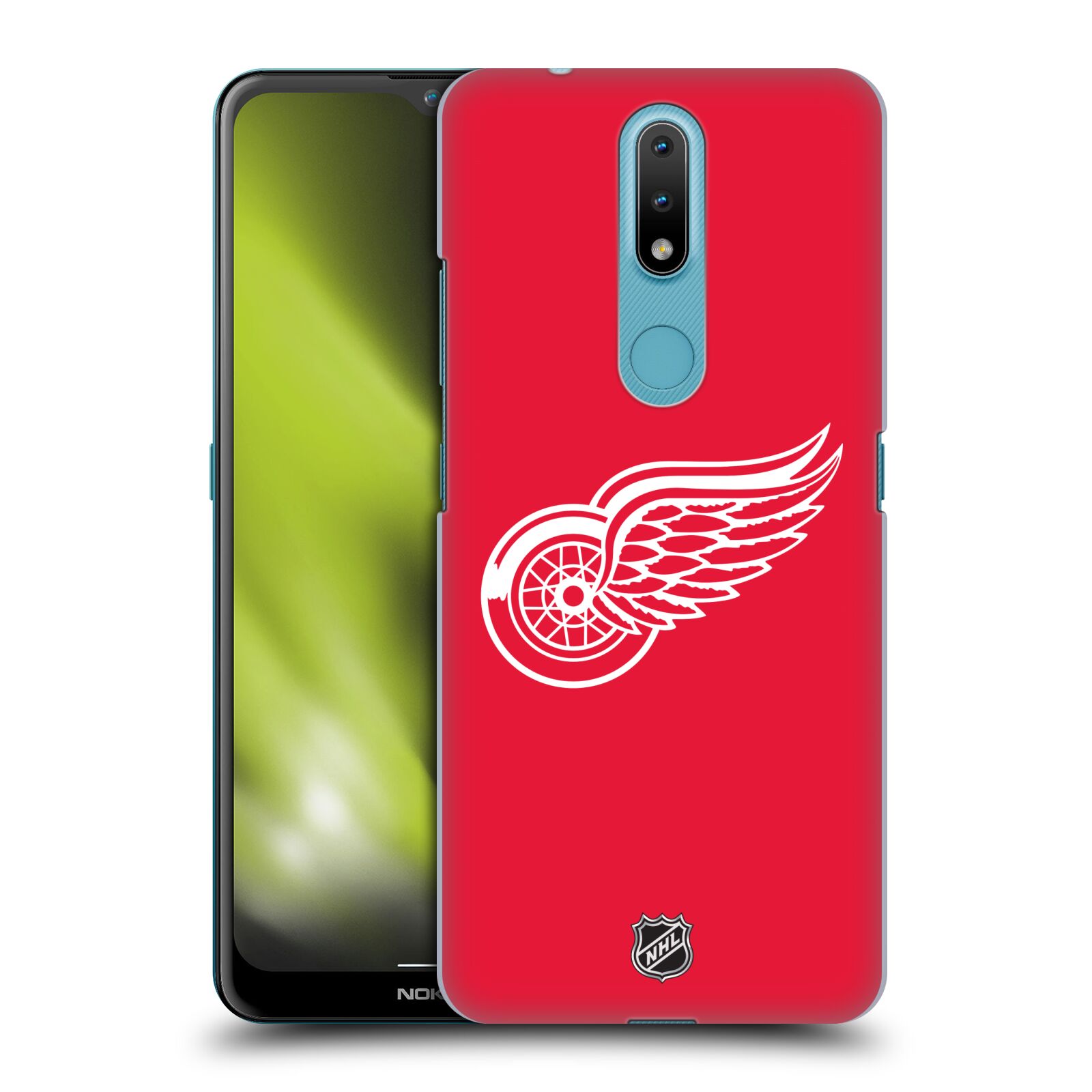 Pouzdro na mobil Nokia 2.4 - HEAD CASE - Hokej NHL - Detroit Red Wings - Znak