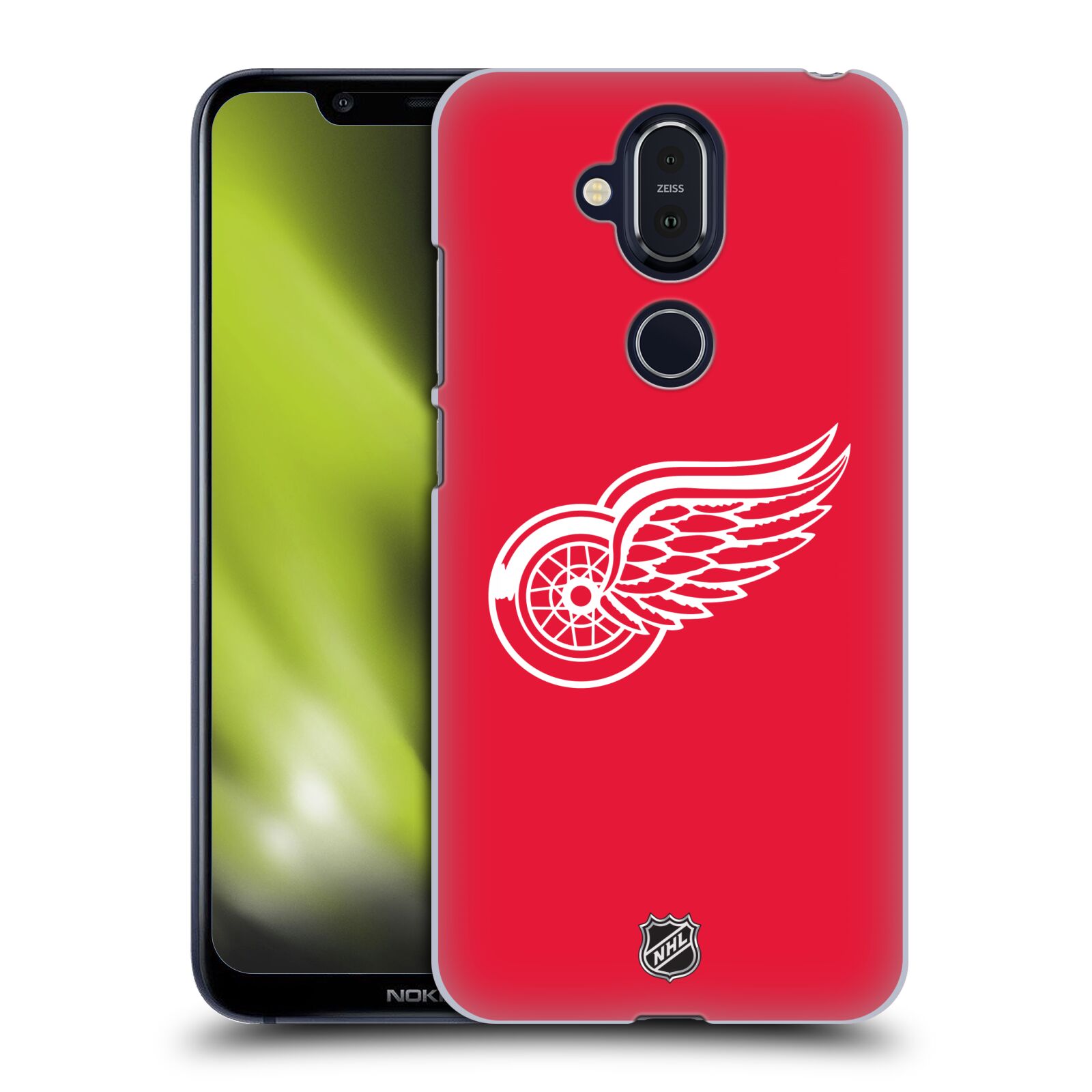 Pouzdro na mobil NOKIA 8.1 - HEAD CASE - Hokej NHL - Detroit Red Wings - Znak