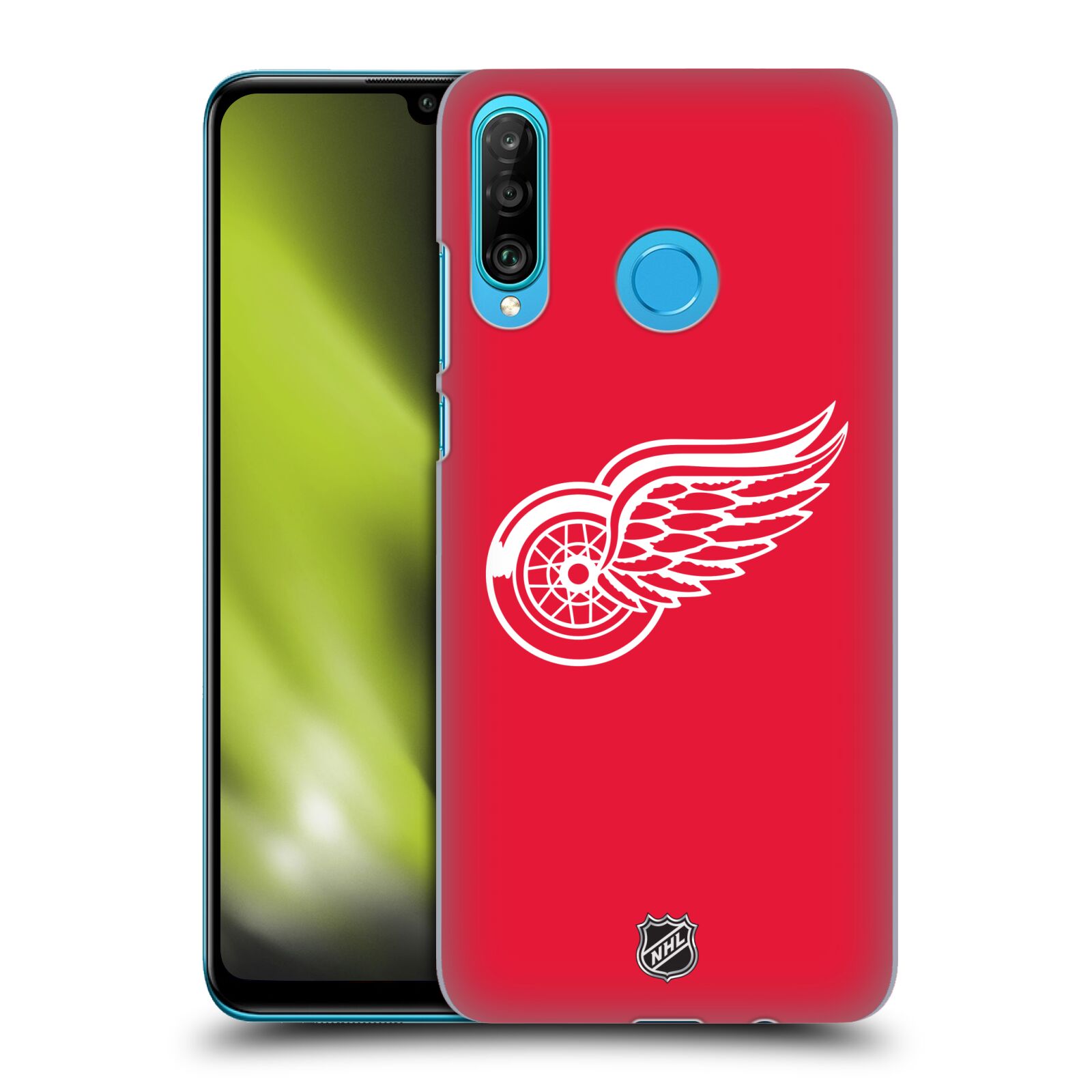 Pouzdro na mobil Huawei P30 LITE - HEAD CASE - Hokej NHL - Detroit Red Wings - Znak