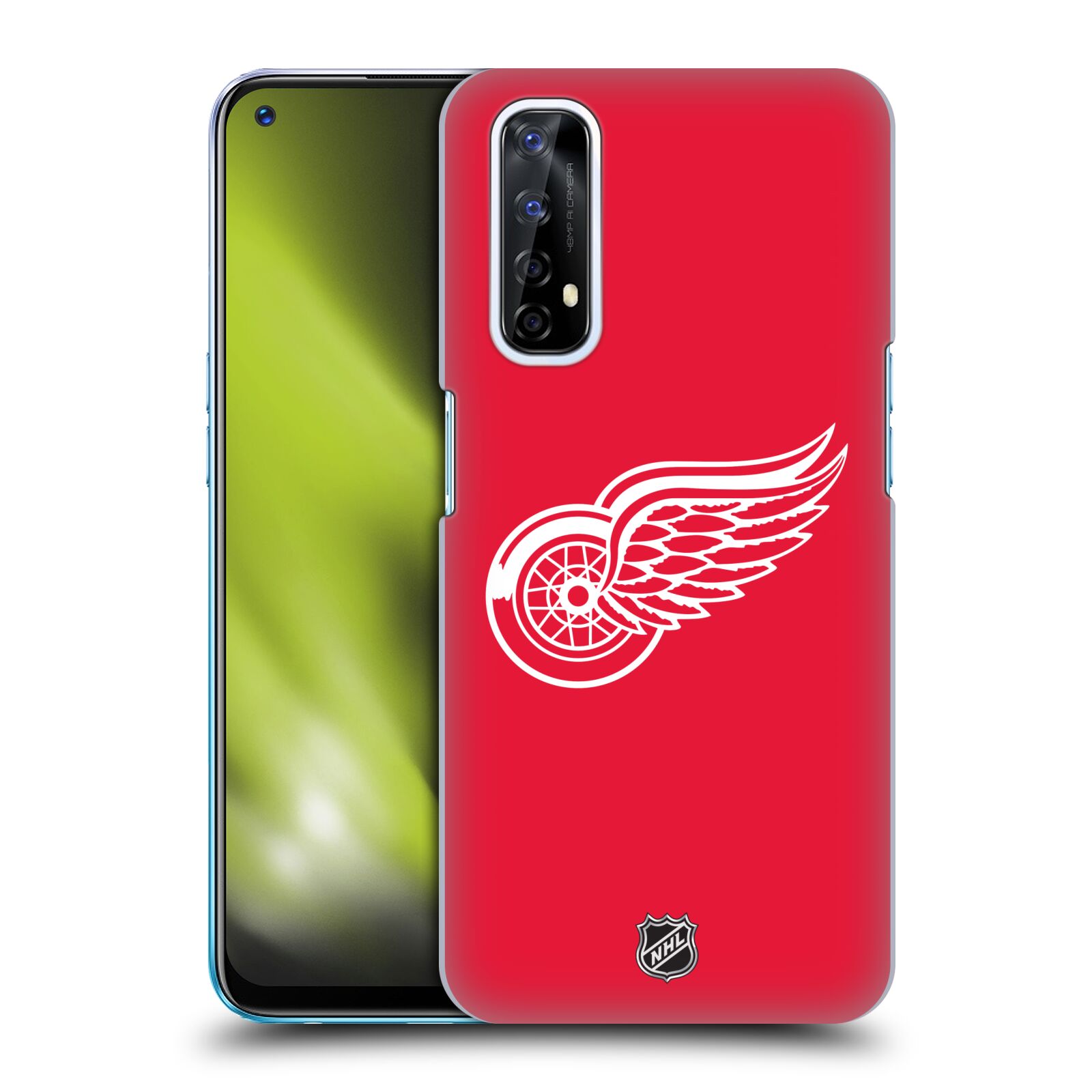 Pouzdro na mobil Realme 7 - HEAD CASE - Hokej NHL - Detroit Red Wings - Znak