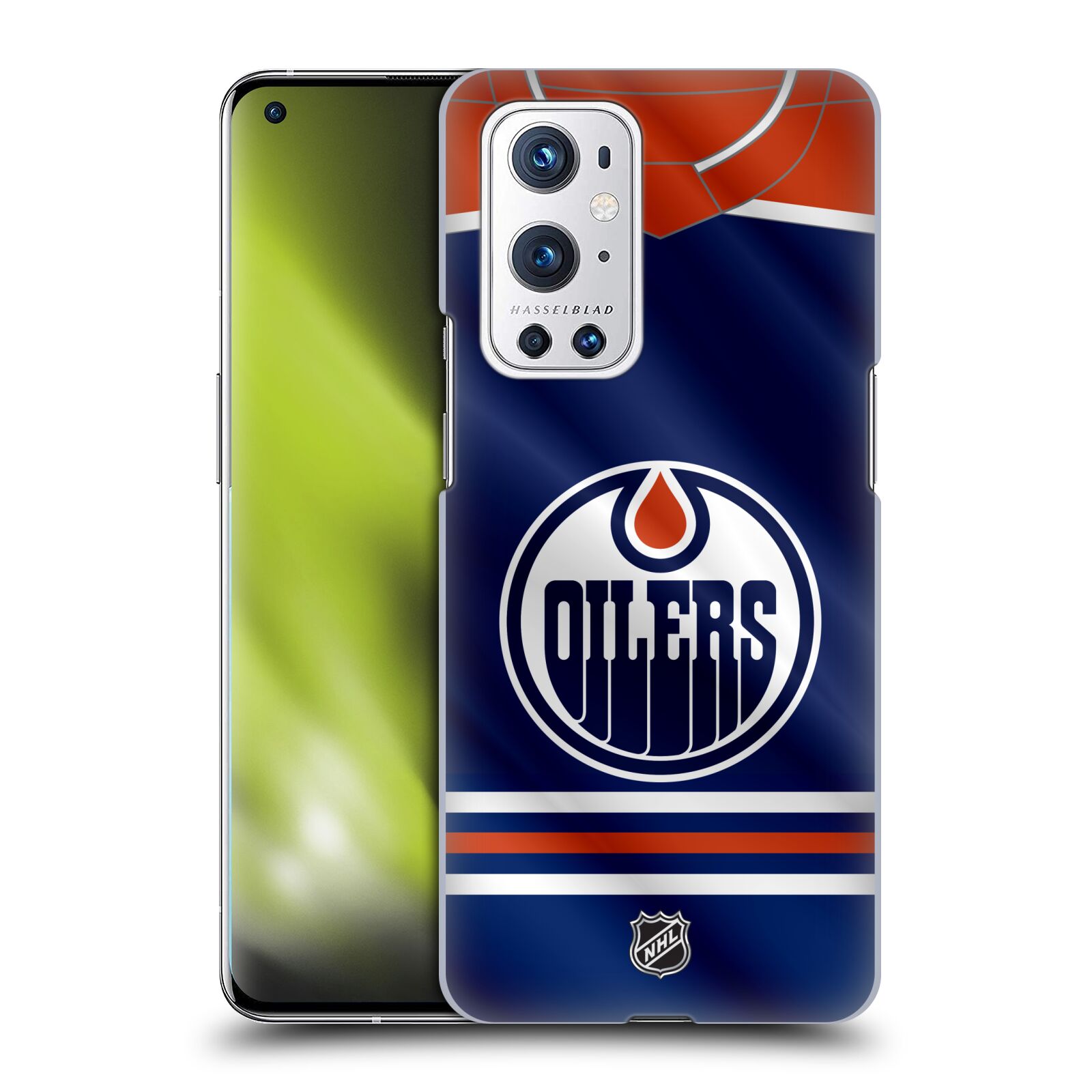 Pouzdro na mobil OnePlus 9 PRO - HEAD CASE - Hokej NHL - Edmonton Oilers - Dres