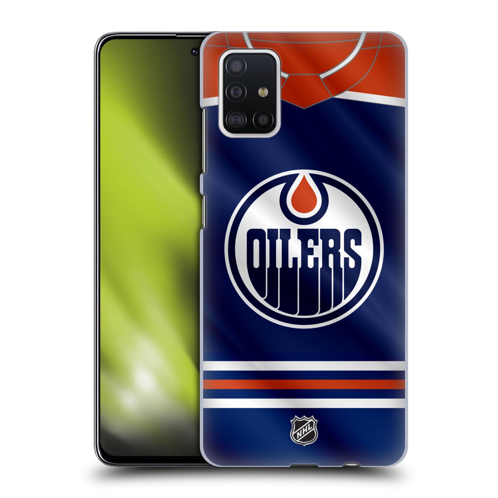 Pouzdro na mobil Samsung Galaxy A51 - HEAD CASE - Hokej NHL - Edmonton Oilers - Dres