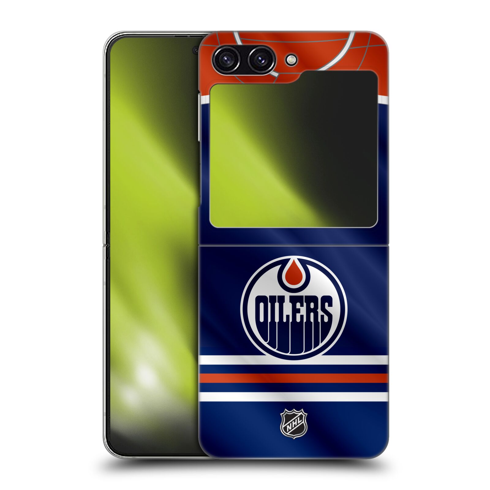 Plastový obal HEAD CASE na mobil Samsung Galaxy Z Flip 5  Hokej NHL - Edmonton Oilers - Dres
