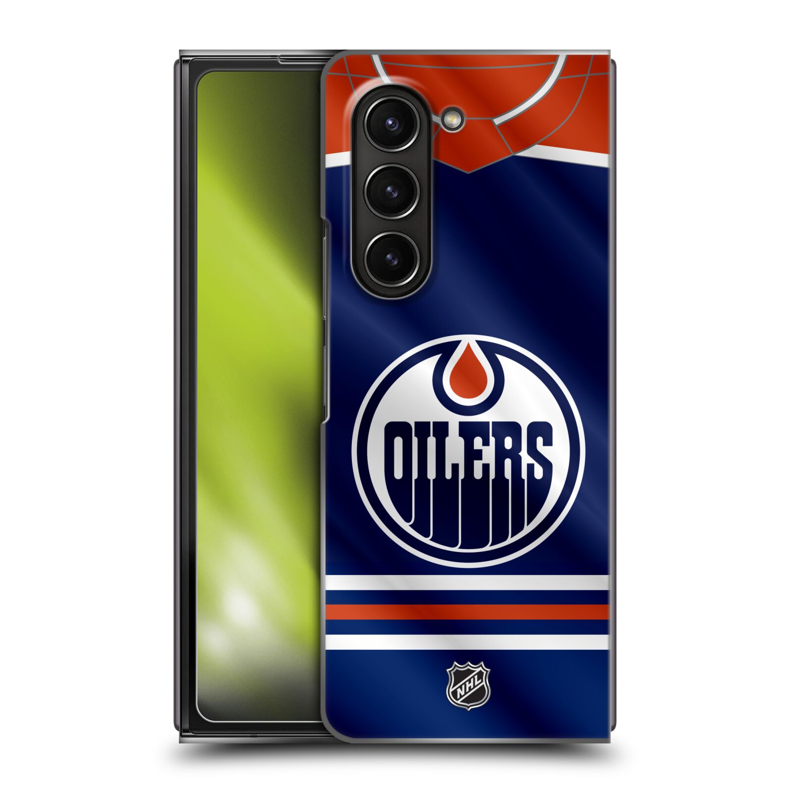 Plastový obal HEAD CASE na mobil Samsung Galaxy Z Fold 5  Hokej NHL - Edmonton Oilers - Dres