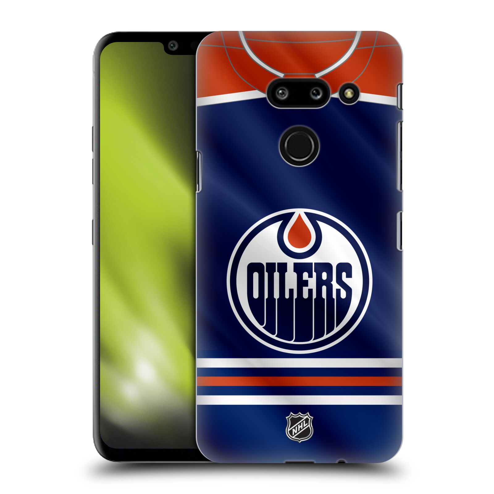 Pouzdro na mobil LG G8 ThinQ - HEAD CASE - Hokej NHL - Edmonton Oilers - Dres