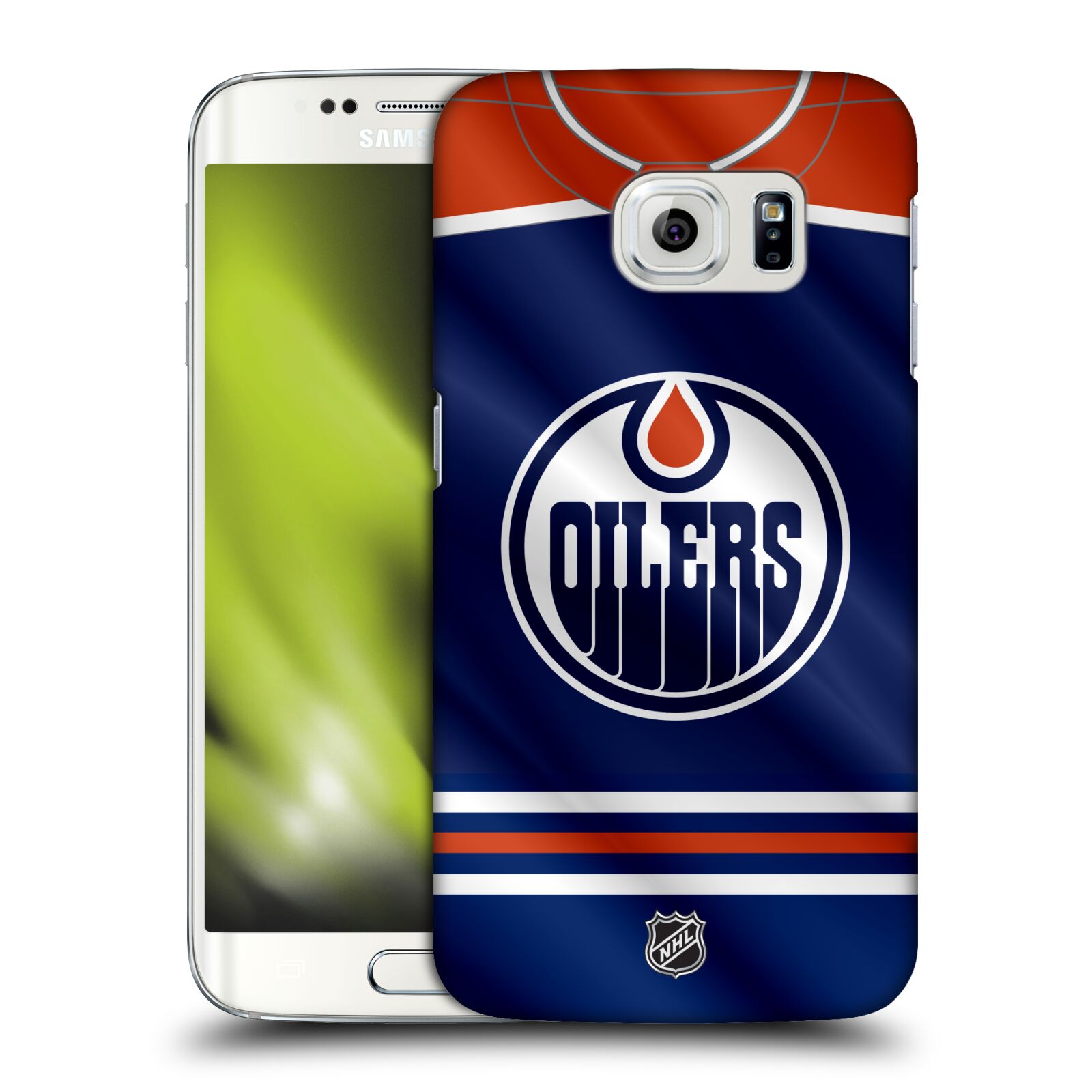 Pouzdro na mobil Samsung Galaxy S6 EDGE - HEAD CASE - Hokej NHL - Edmonton Oilers - Dres