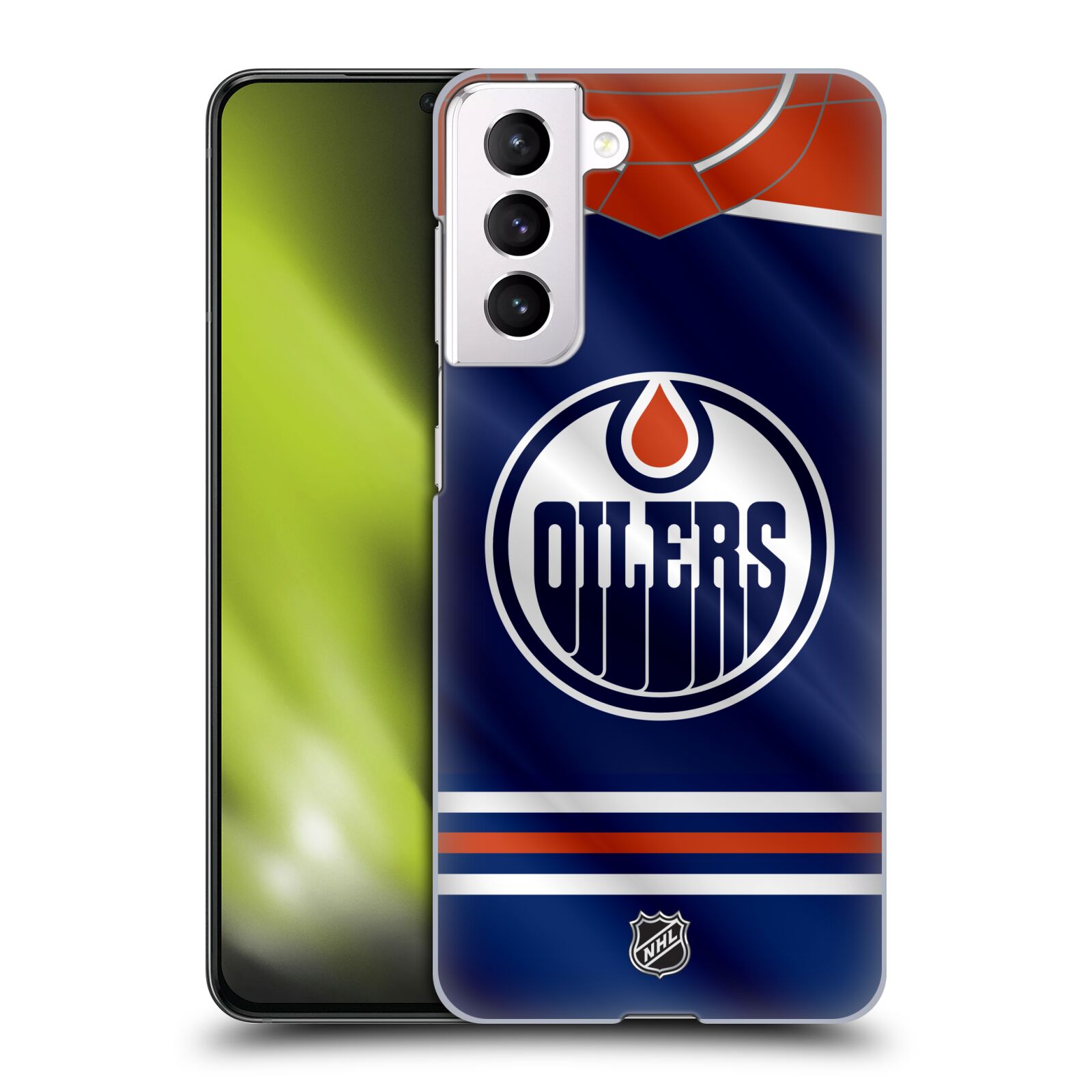 Pouzdro na mobil Samsung Galaxy S21 5G - HEAD CASE - Hokej NHL - Edmonton Oilers - Dres