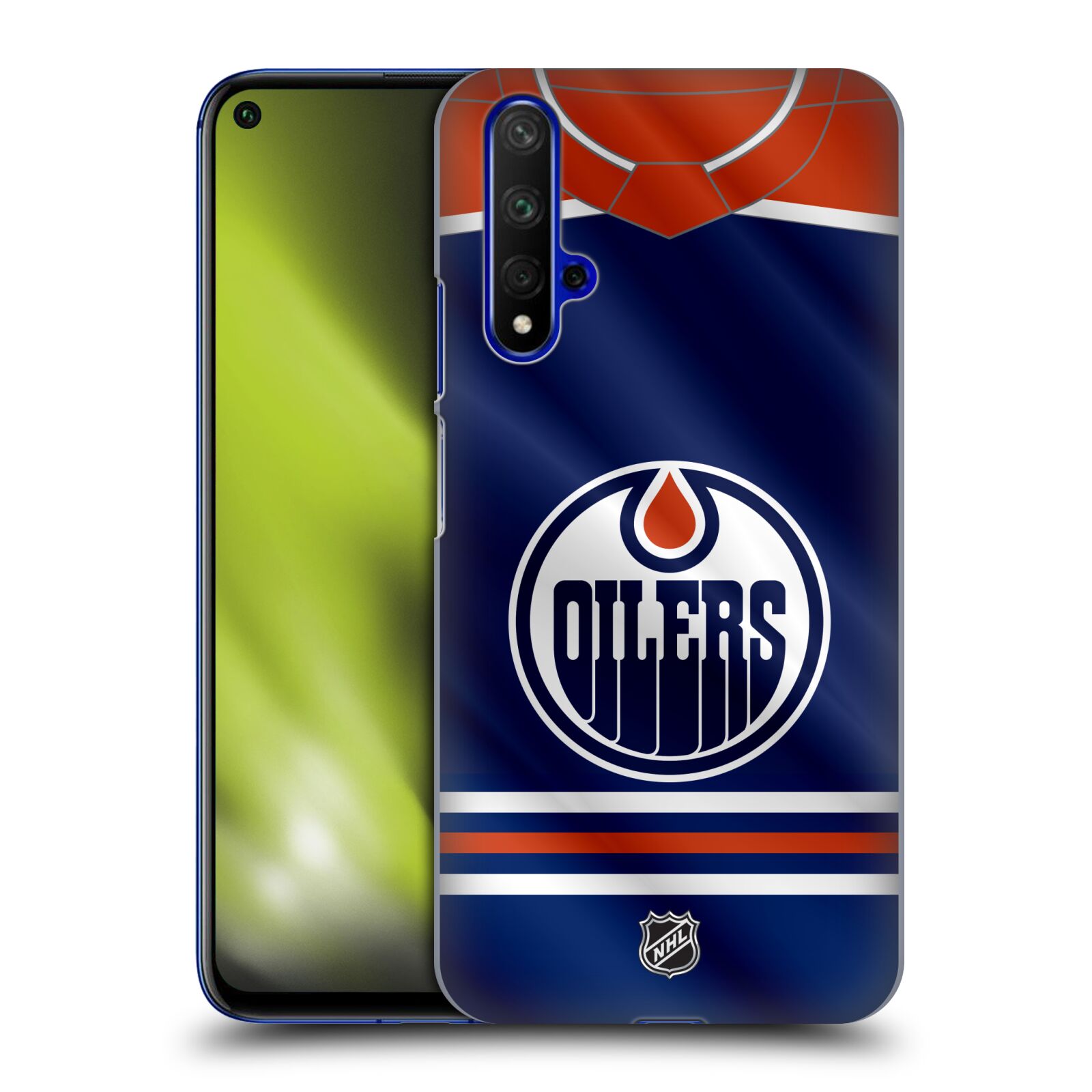 Pouzdro na mobil HONOR 20 - HEAD CASE - Hokej NHL - Edmonton Oilers - Dres