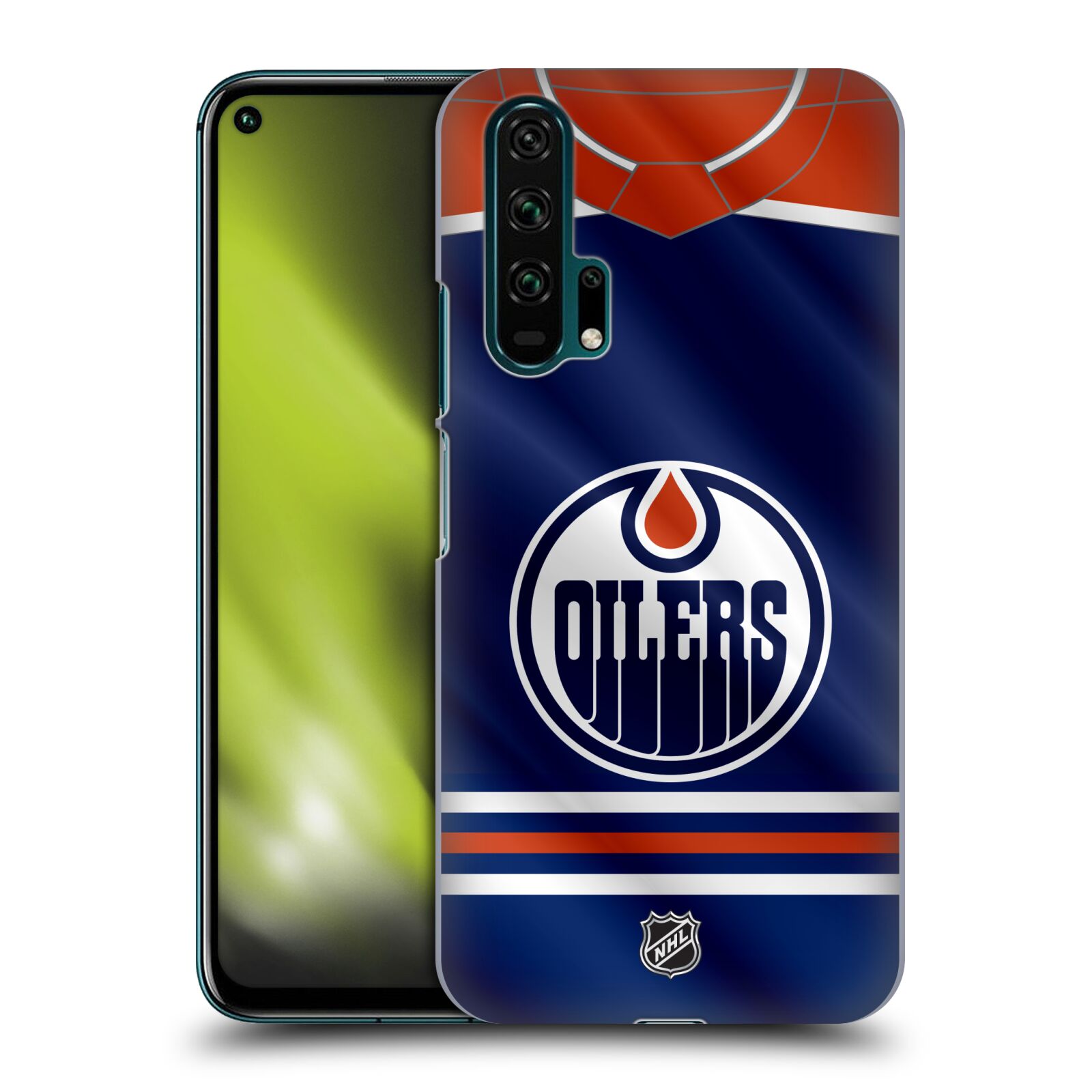 Pouzdro na mobil HONOR 20 PRO - HEAD CASE - Hokej NHL - Edmonton Oilers - Dres