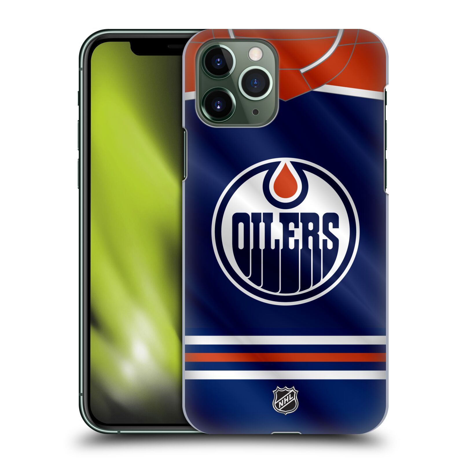 Pouzdro na mobil Apple Iphone 11 PRO - HEAD CASE - Hokej NHL - Edmonton Oilers - Dres