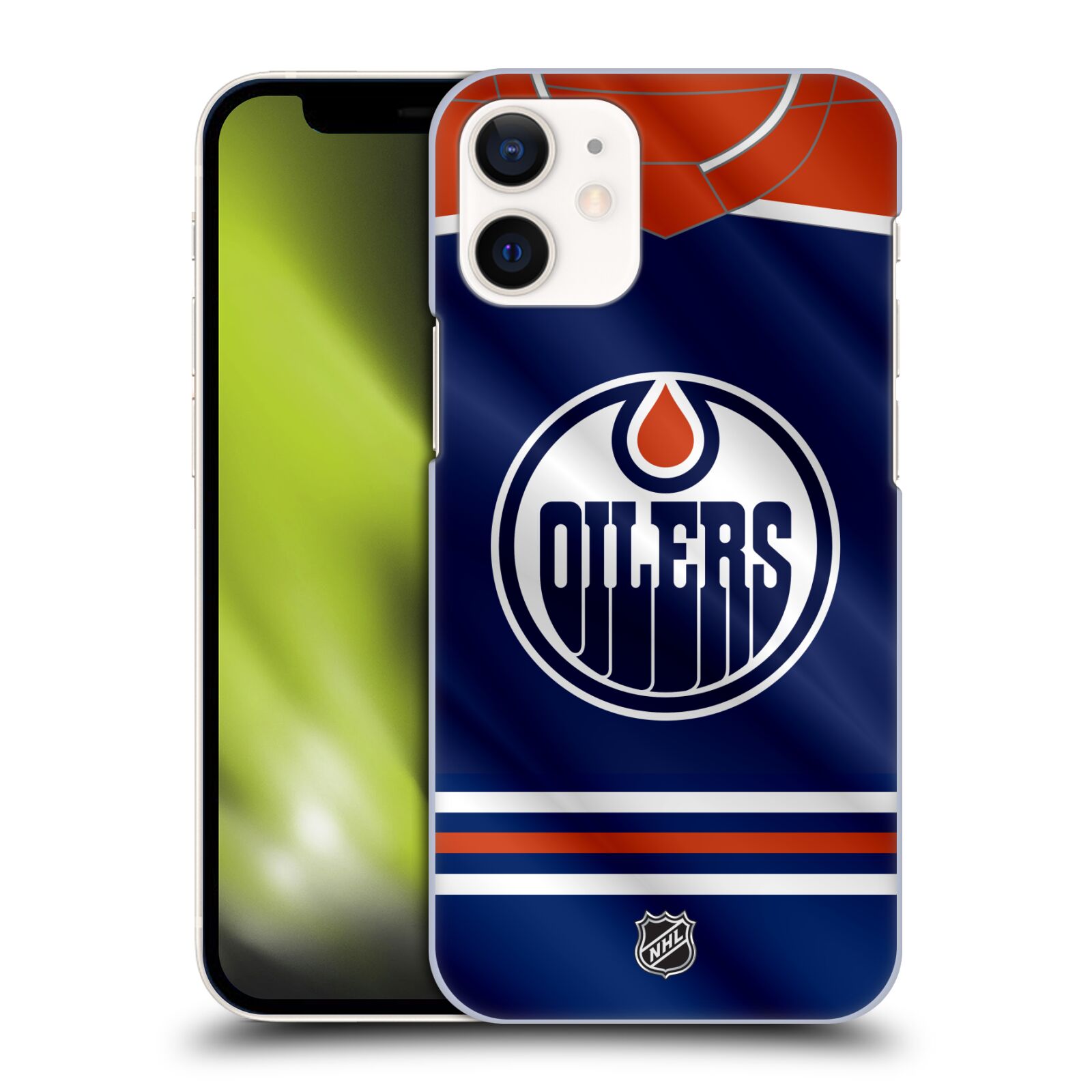 Pouzdro na mobil Apple Iphone 12 MINI - HEAD CASE - Hokej NHL - Edmonton Oilers - Dres