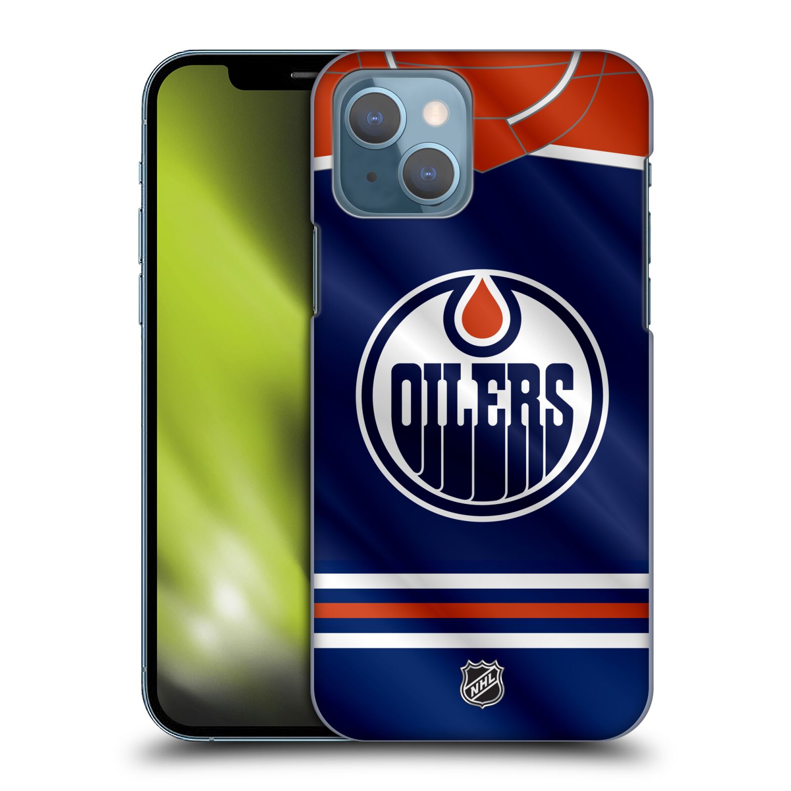 Pouzdro na mobil Apple Iphone 13 - HEAD CASE - Hokej NHL - Edmonton Oilers - Dres