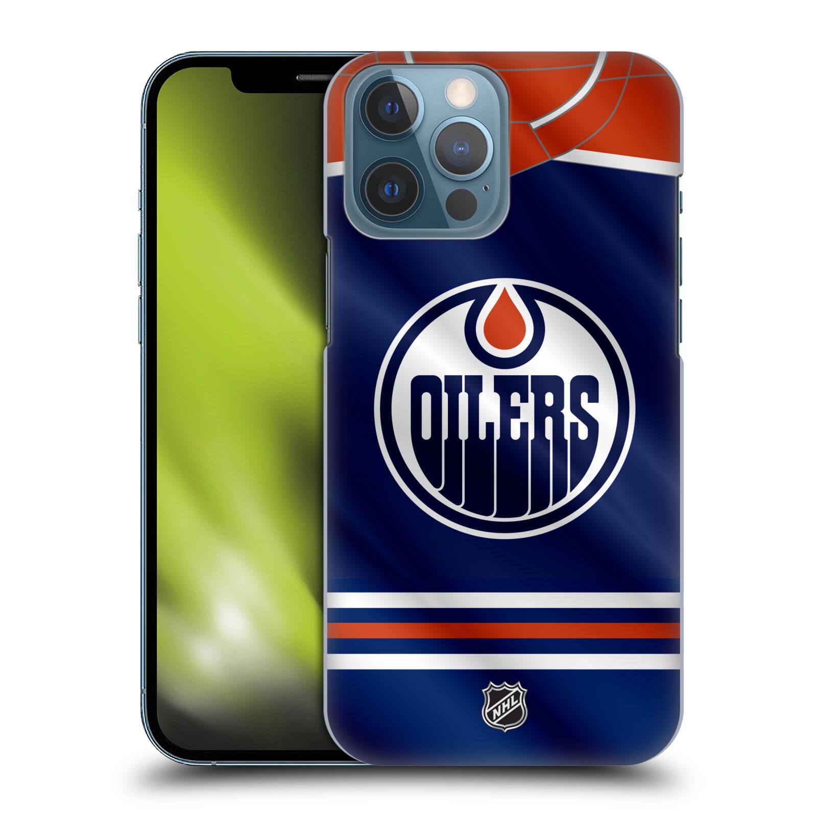Pouzdro na mobil Apple Iphone 13 PRO MAX - HEAD CASE - Hokej NHL - Edmonton Oilers - Dres