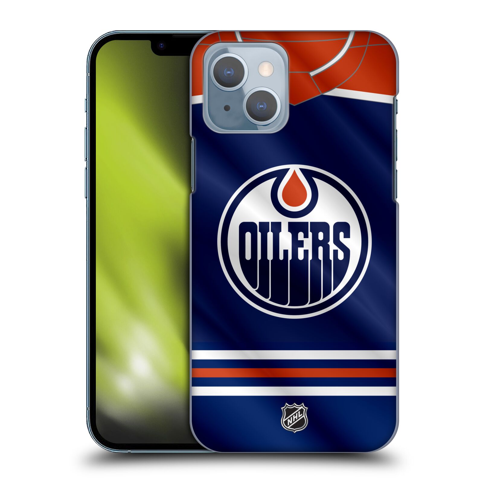 Pouzdro na mobil Apple Iphone 14 - HEAD CASE - Hokej NHL - Edmonton Oilers - Dres