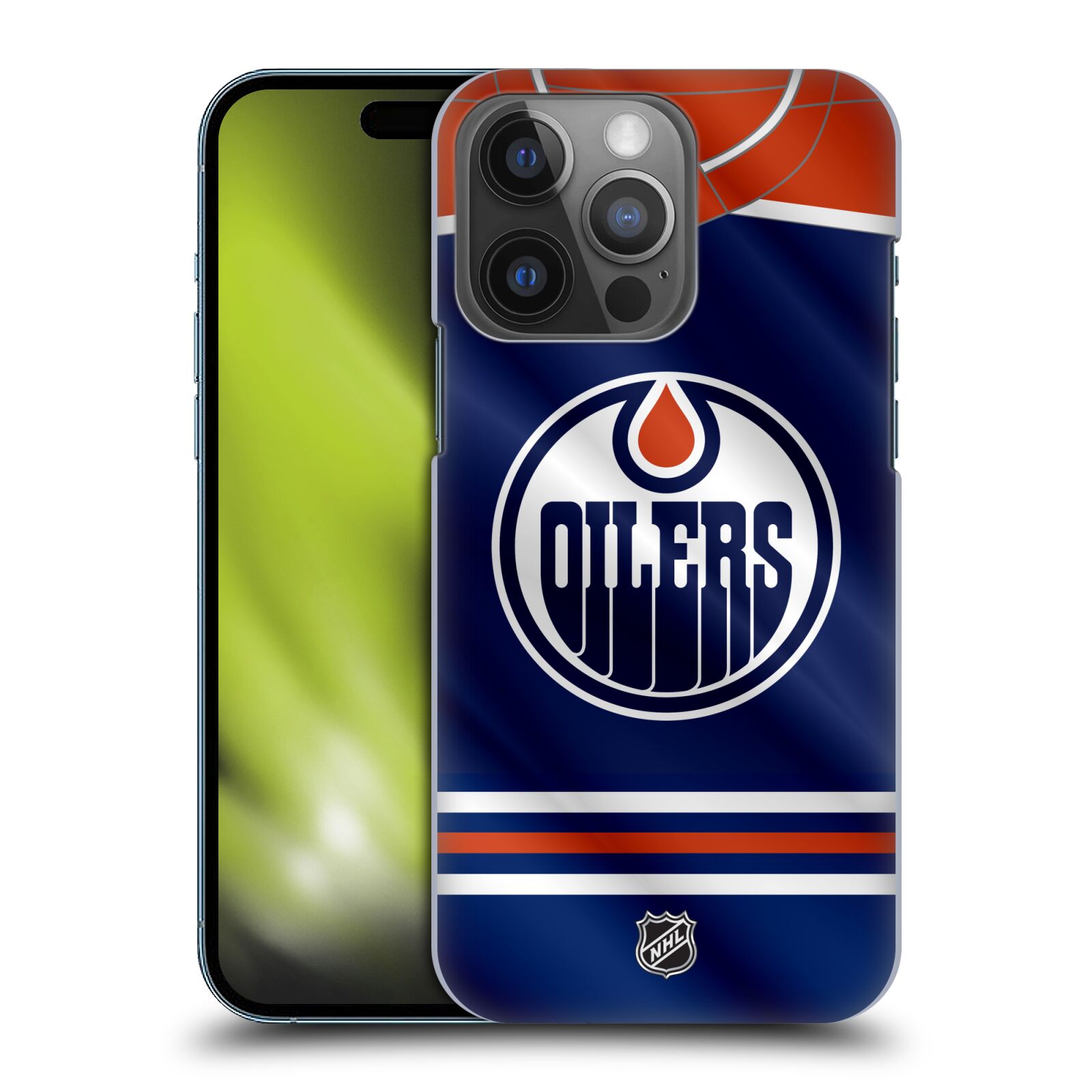 Pouzdro na mobil Apple Iphone 14 PRO - HEAD CASE - Hokej NHL - Edmonton Oilers - Dres
