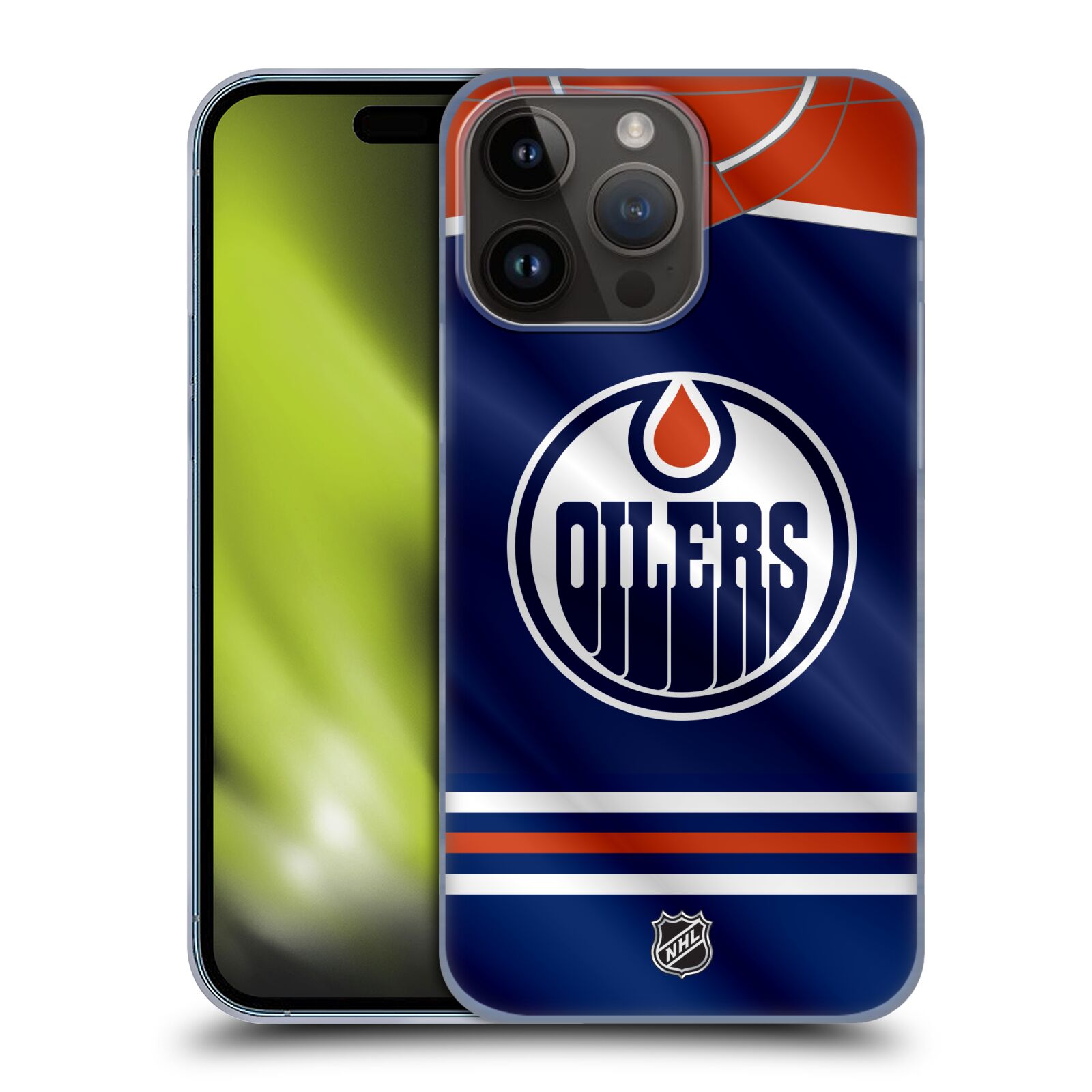 Plastový obal HEAD CASE na mobil Apple Iphone 15 PRO MAX  Hokej NHL - Edmonton Oilers - Dres