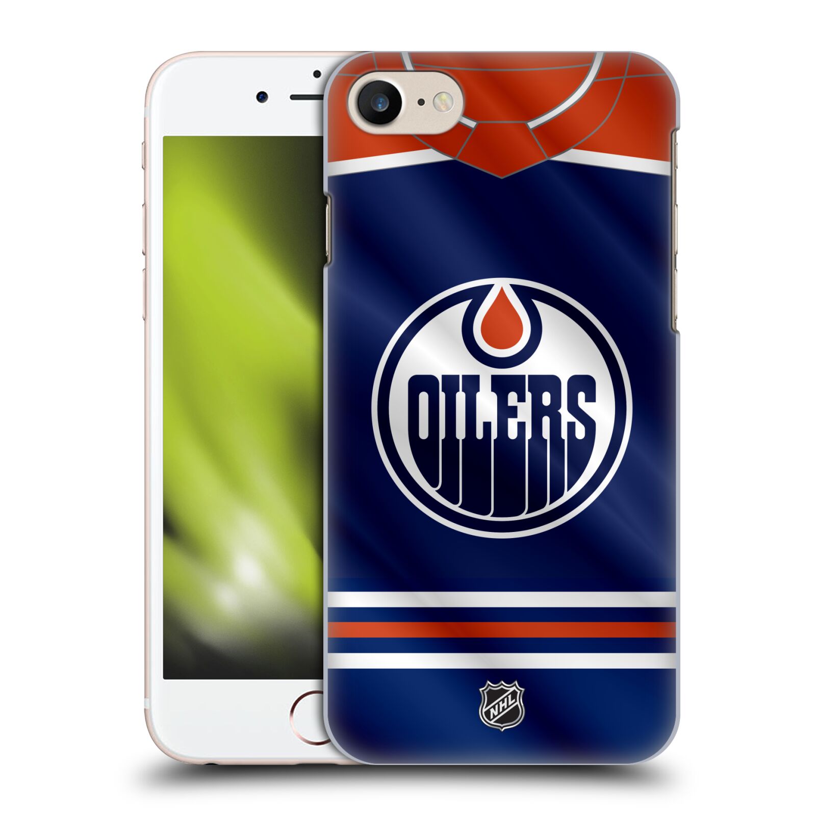 Pouzdro na mobil Apple Iphone 7/8 - HEAD CASE - Hokej NHL - Edmonton Oilers - Dres
