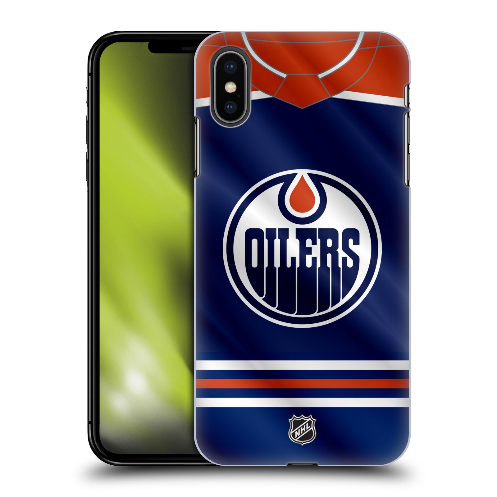 Pouzdro na mobil Apple Iphone XS MAX - HEAD CASE - Hokej NHL - Edmonton Oilers - Dres