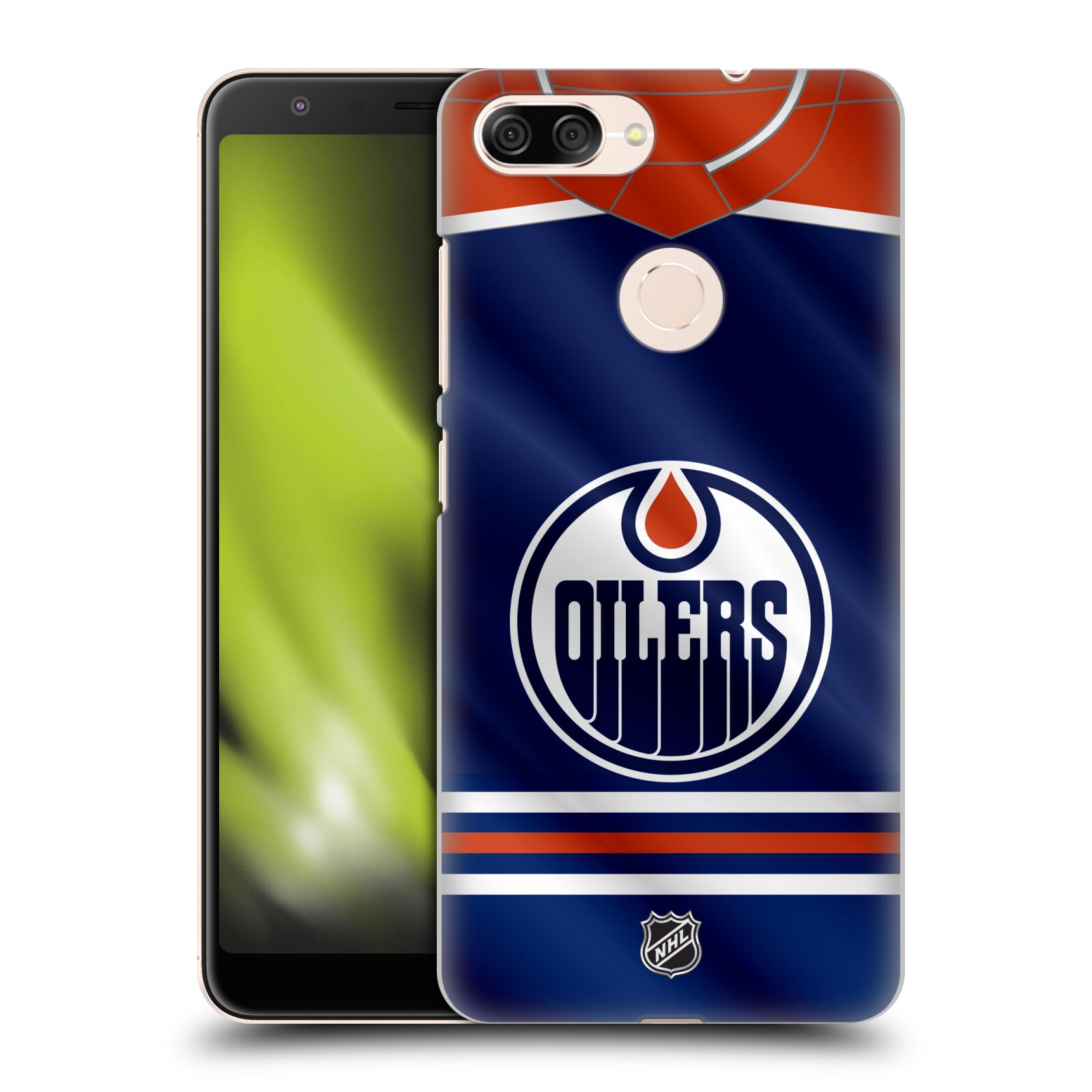 Pouzdro na mobil ASUS ZENFONE Max Plus M1 - HEAD CASE - Hokej NHL - Edmonton Oilers - Dres