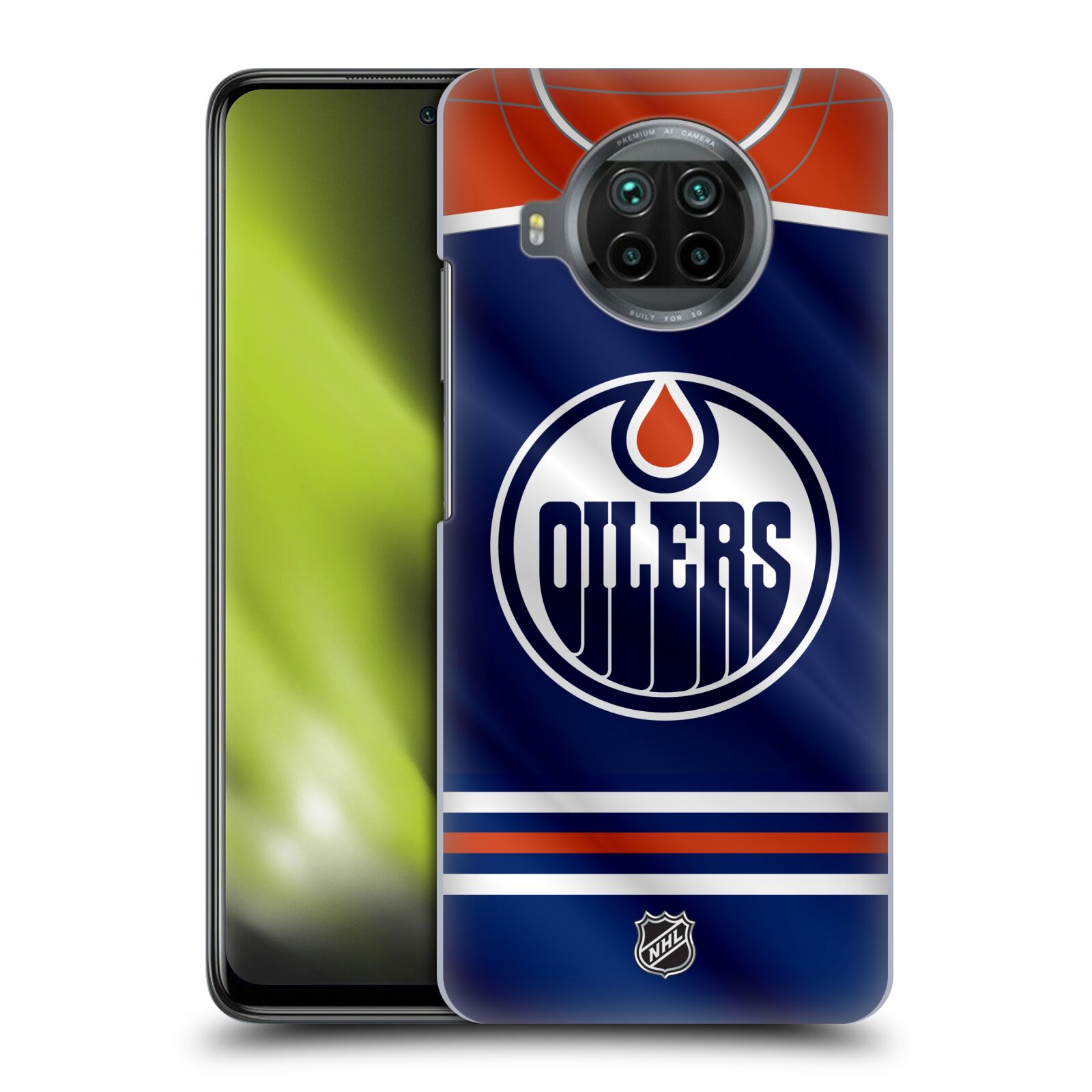 Pouzdro na mobil Xiaomi  Mi 10T LITE 5G - HEAD CASE - Hokej NHL - Edmonton Oilers - Dres