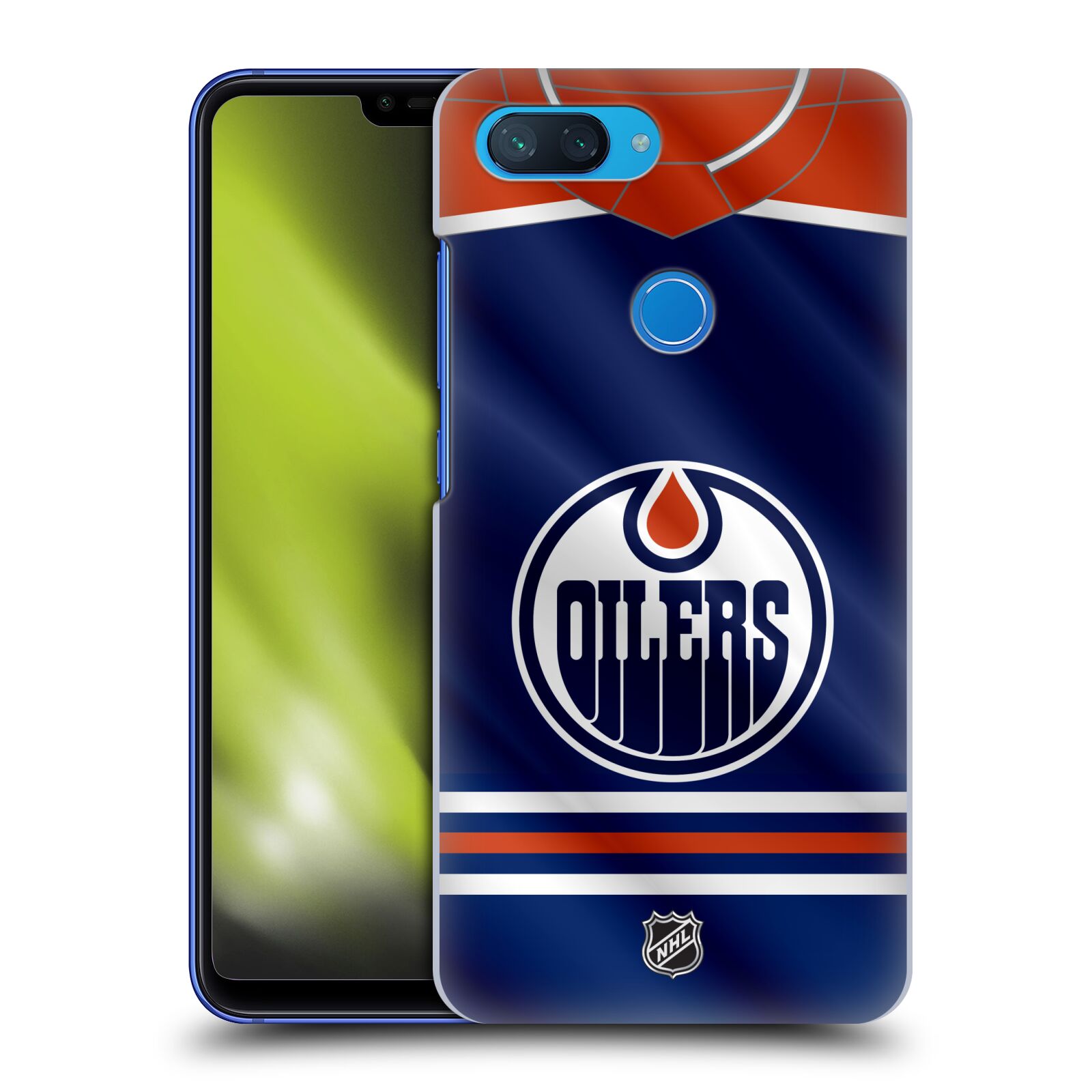 Pouzdro na mobil Xiaomi  Mi 8 Lite - HEAD CASE - Hokej NHL - Edmonton Oilers - Dres