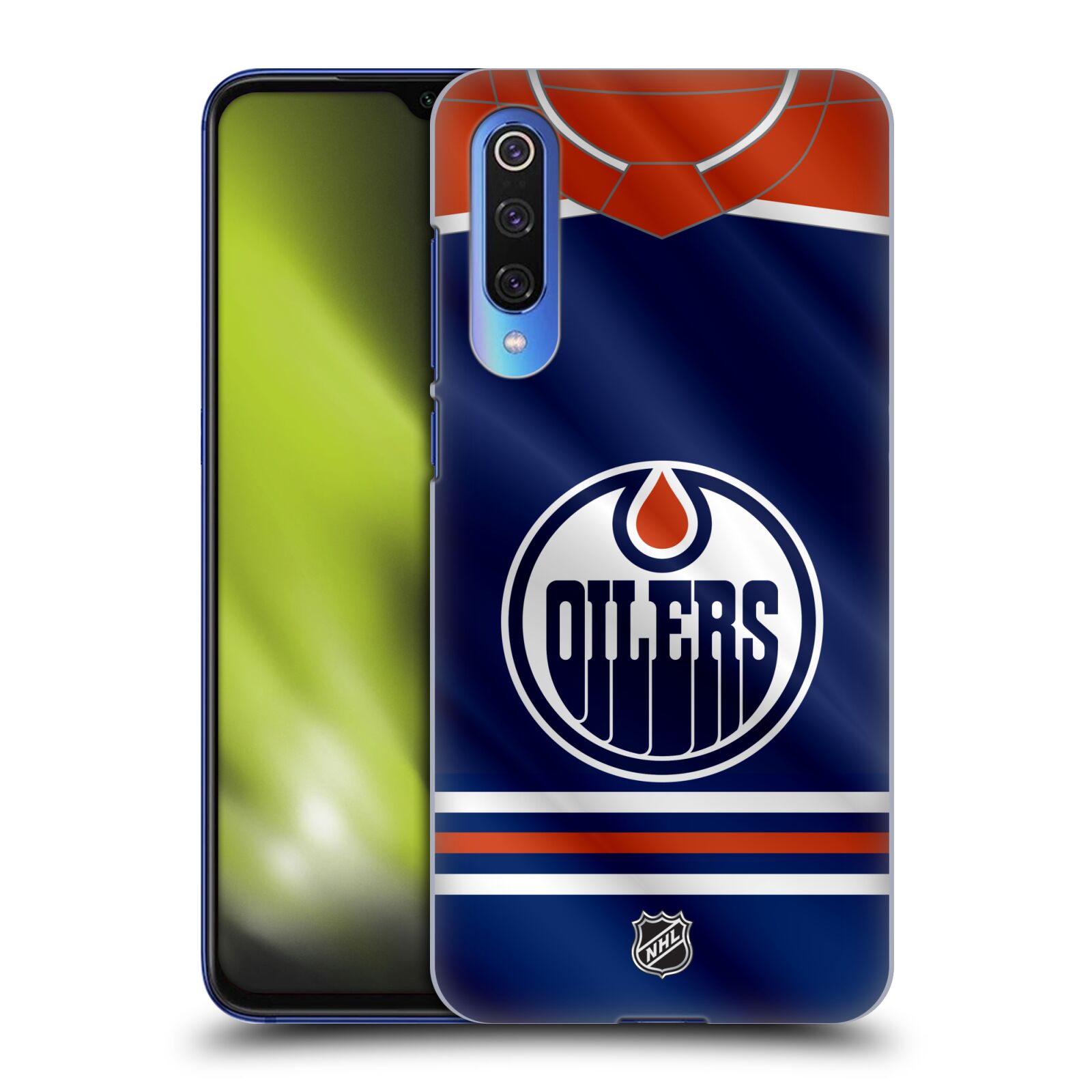Pouzdro na mobil Xiaomi  Mi 9 SE - HEAD CASE - Hokej NHL - Edmonton Oilers - Dres