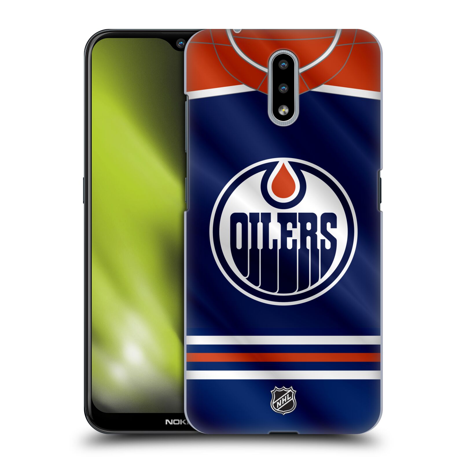 Pouzdro na mobil Nokia 2.3 - HEAD CASE - Hokej NHL - Edmonton Oilers - Dres