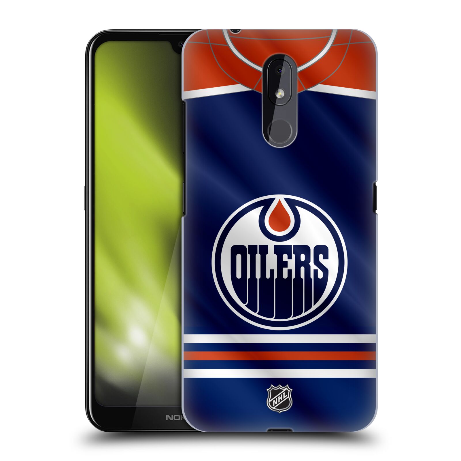 Pouzdro na mobil Nokia 3.2 - HEAD CASE - Hokej NHL - Edmonton Oilers - Dres