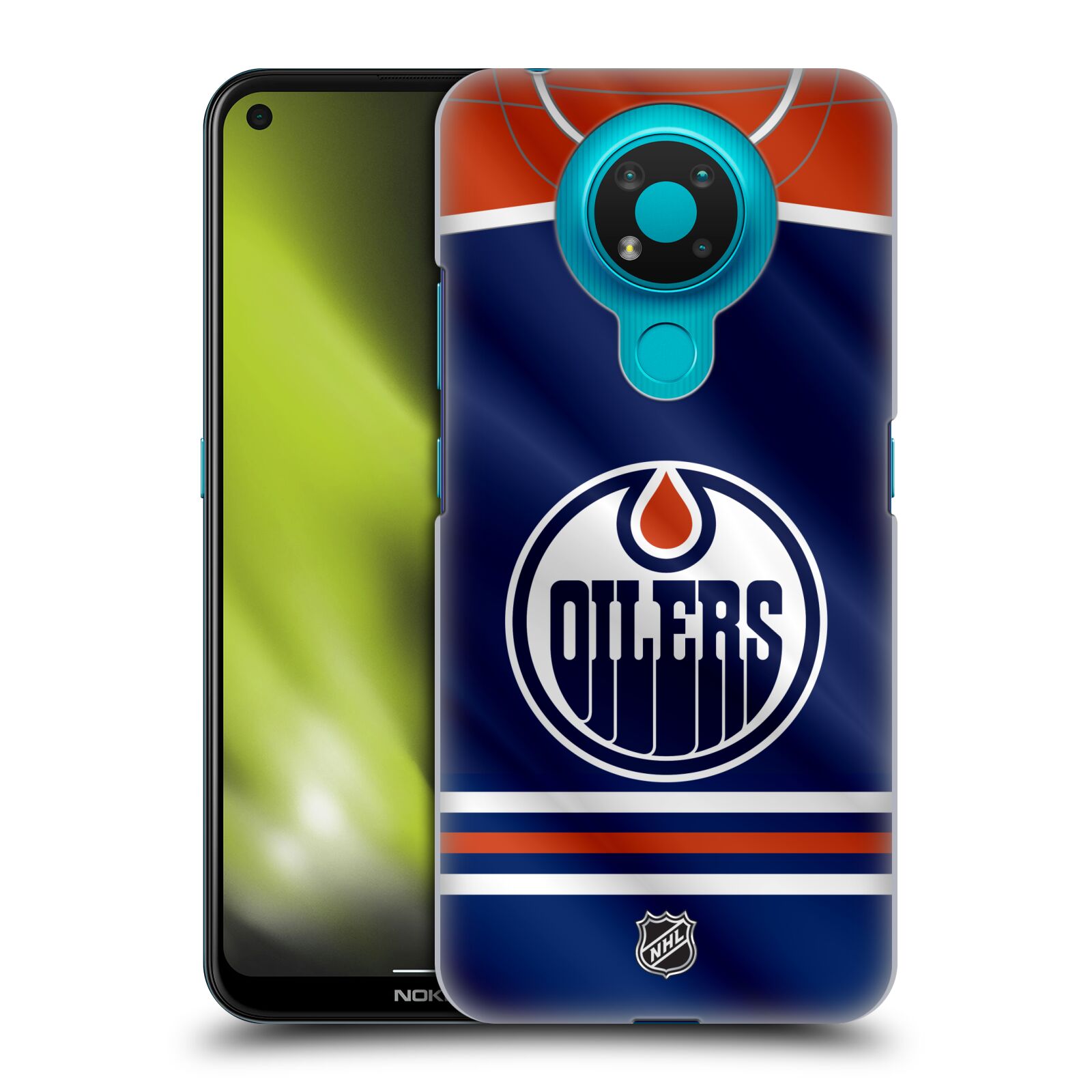 Pouzdro na mobil Nokia 3.4 - HEAD CASE - Hokej NHL - Edmonton Oilers - Dres