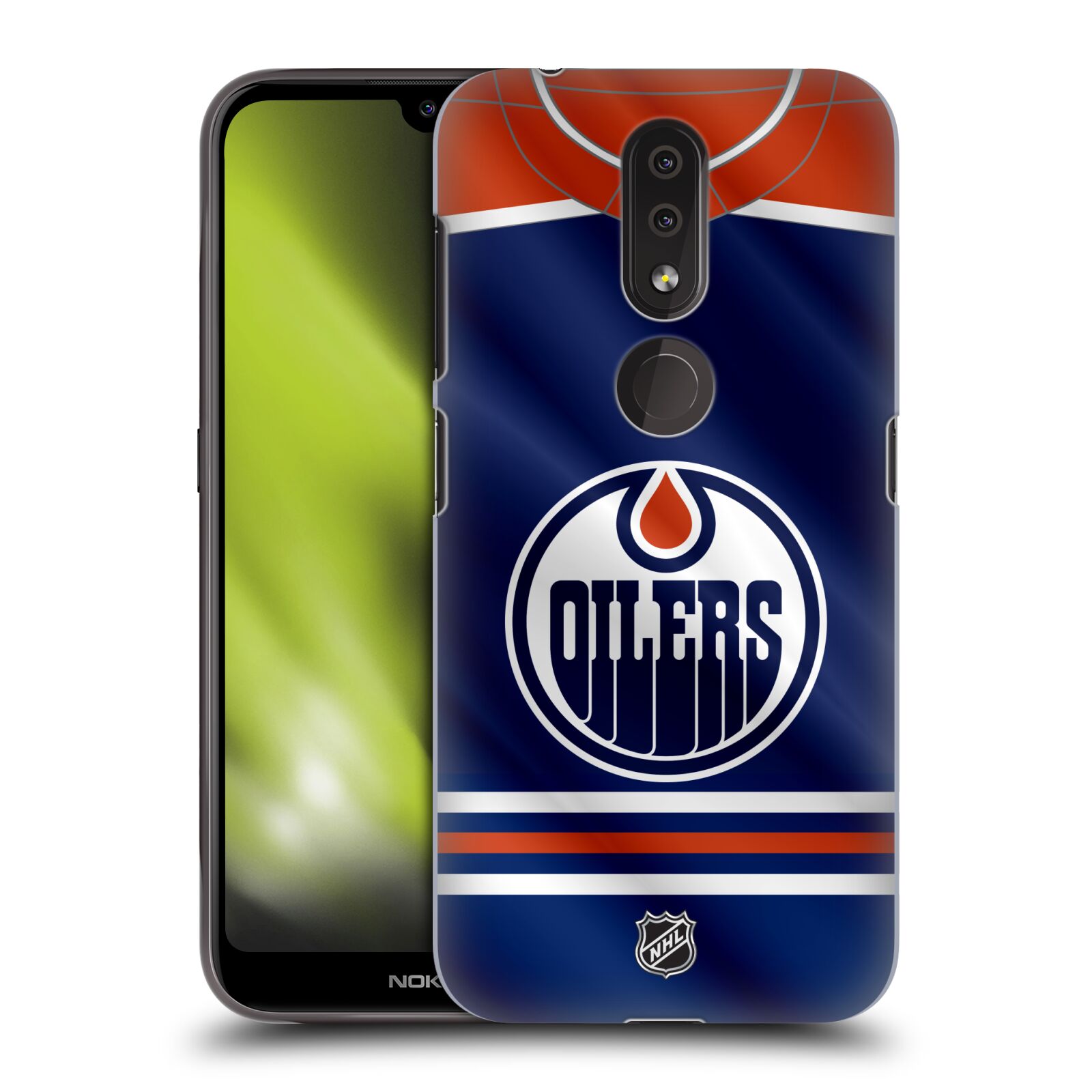 Pouzdro na mobil Nokia 4.2 - HEAD CASE - Hokej NHL - Edmonton Oilers - Dres